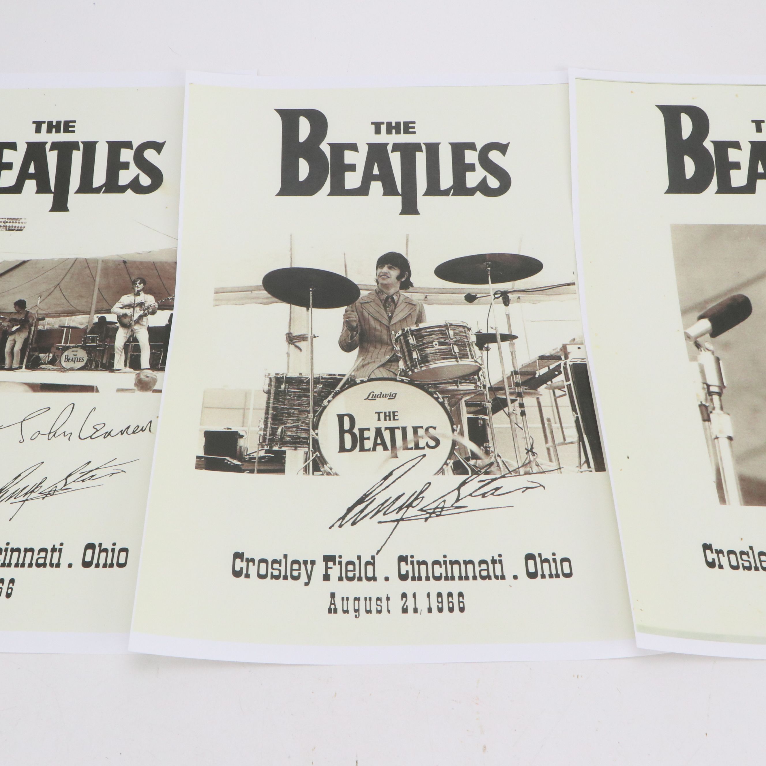 The Beatles Crosley Field Cincinnati Concert Reproduction Posters