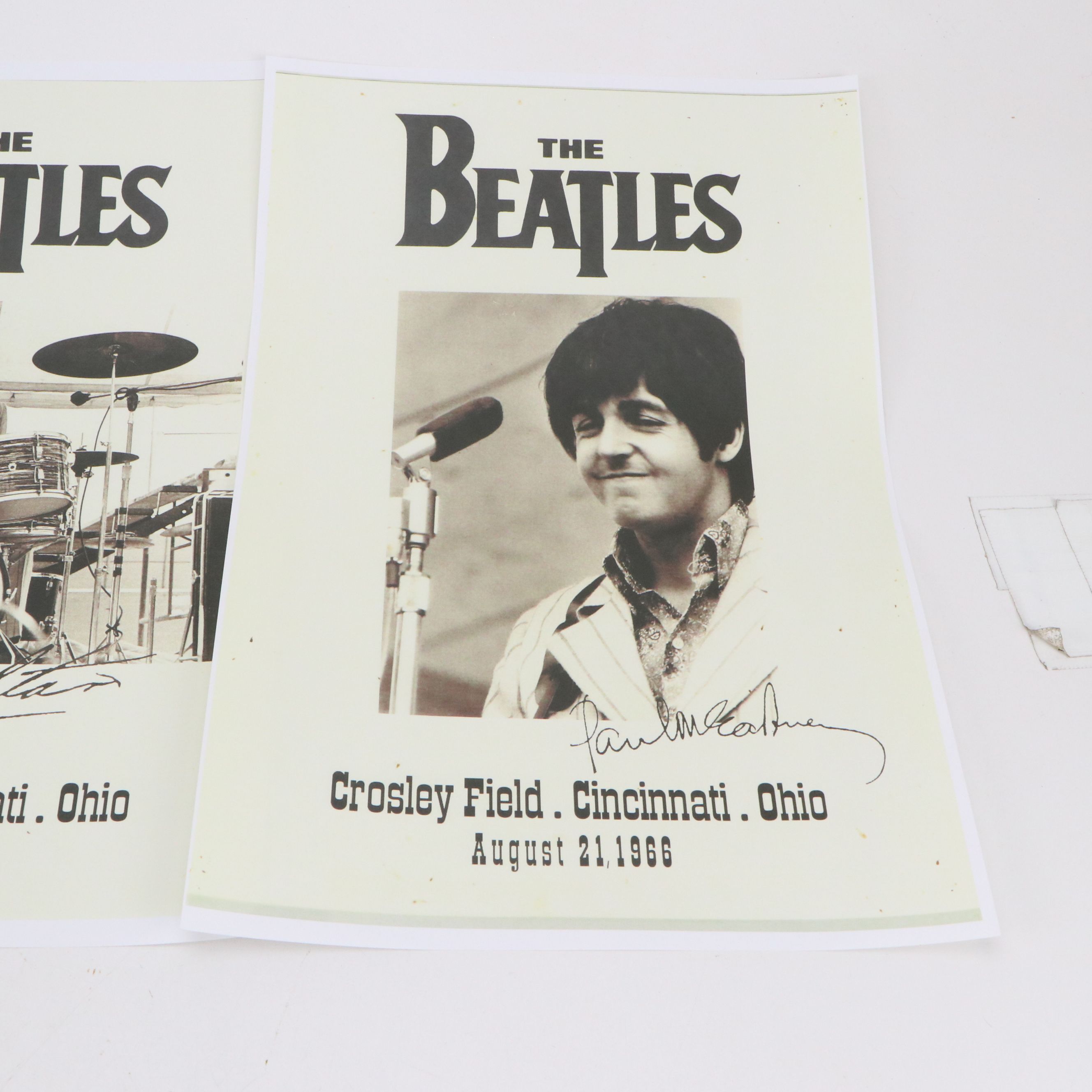 The Beatles Crosley Field Cincinnati Concert Reproduction Posters