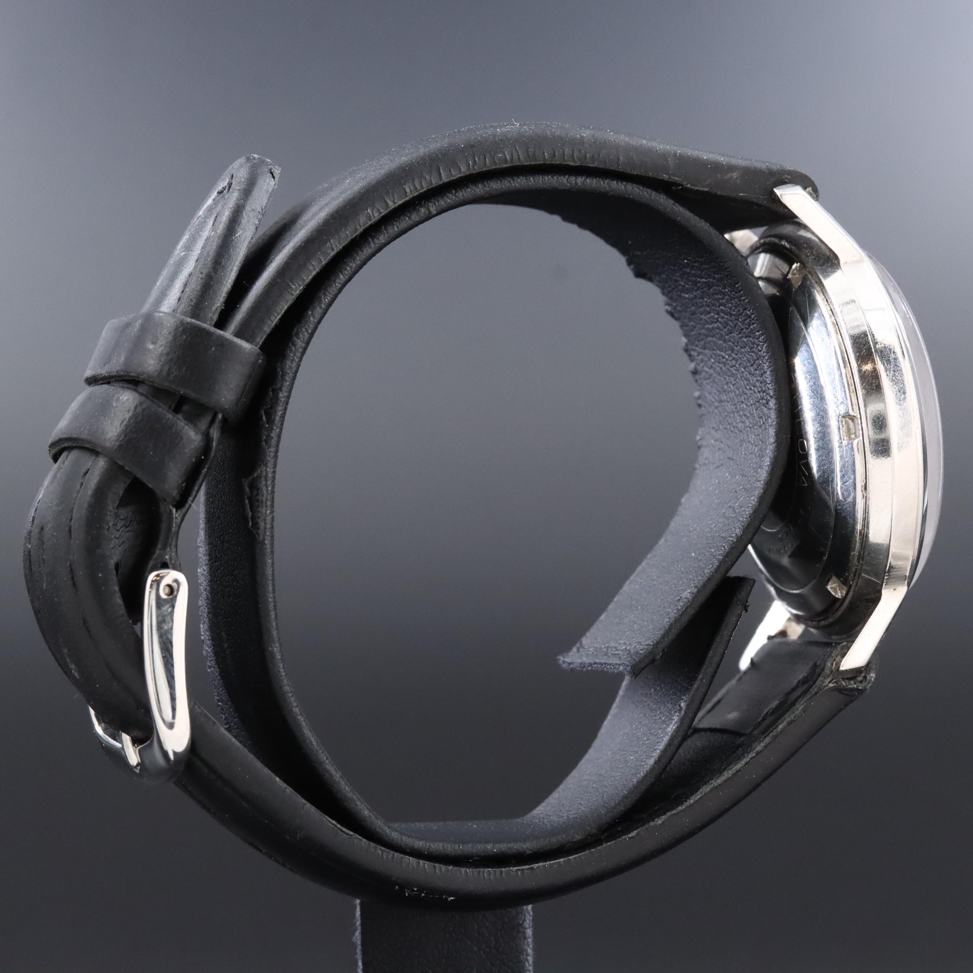 Bulova Gray Linen Dial Stainless Steel Automatic Watch