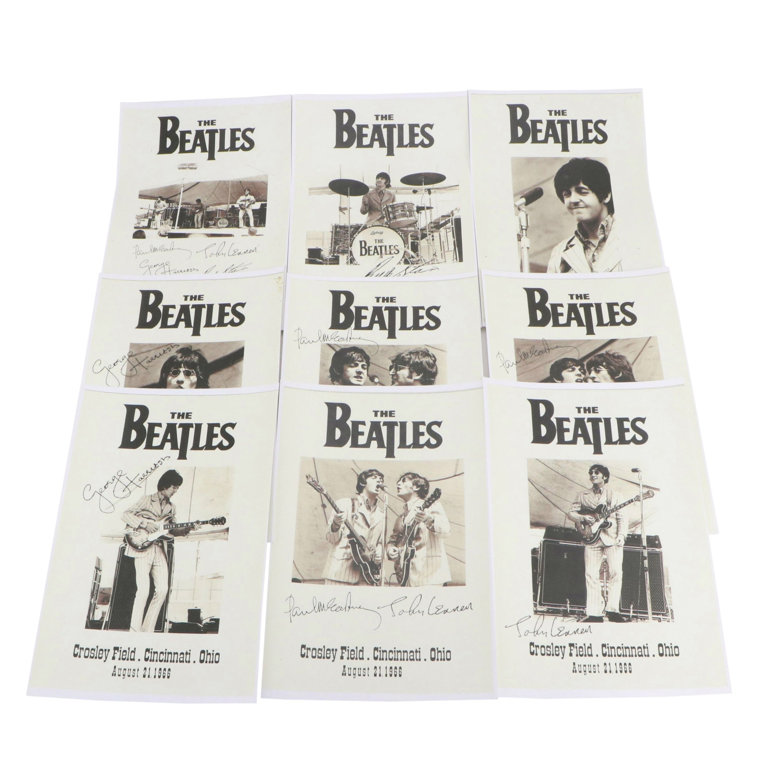 The Beatles Crosley Field Cincinnati Concert Reproduction Posters