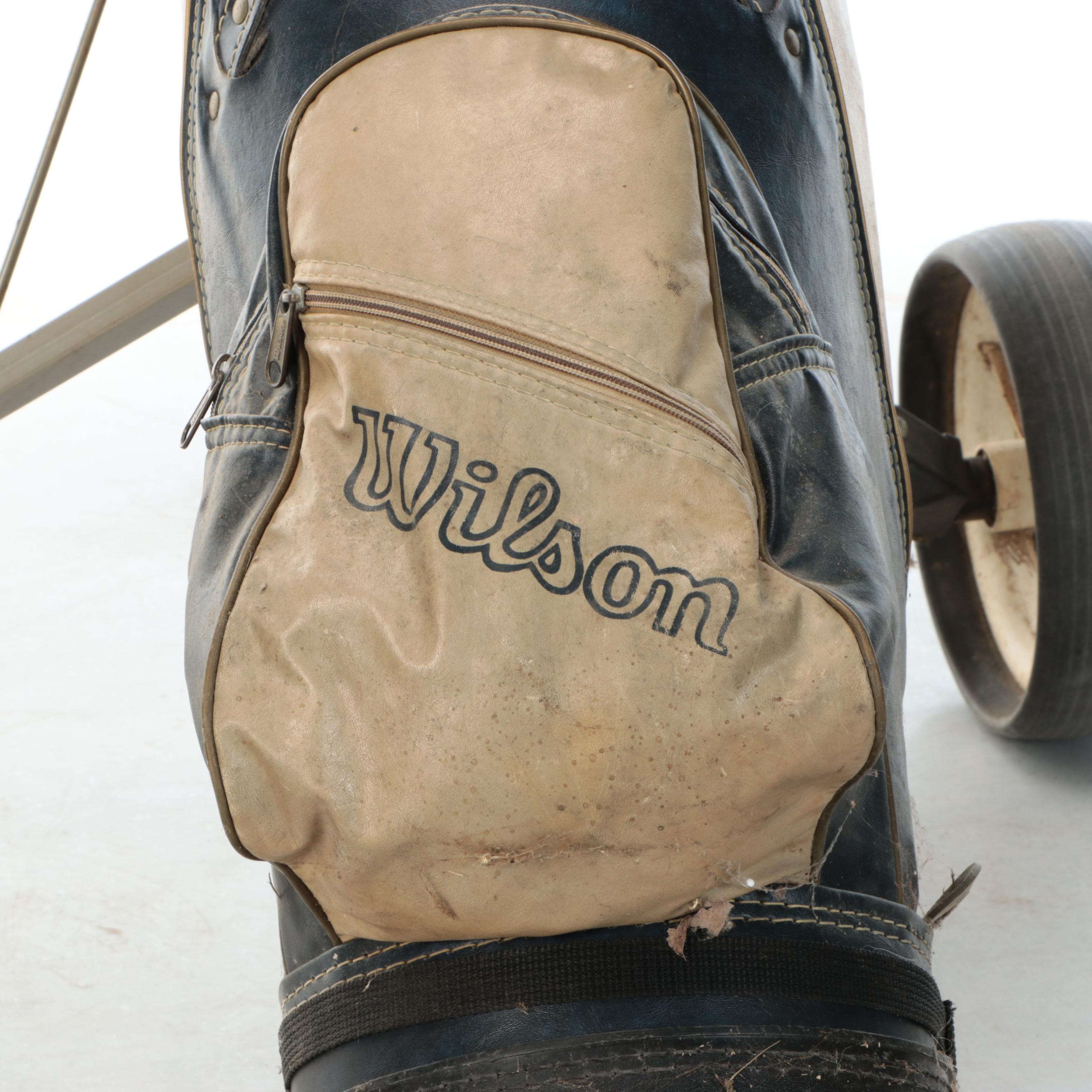 Wilson Golf Bag with Clubs and Balls