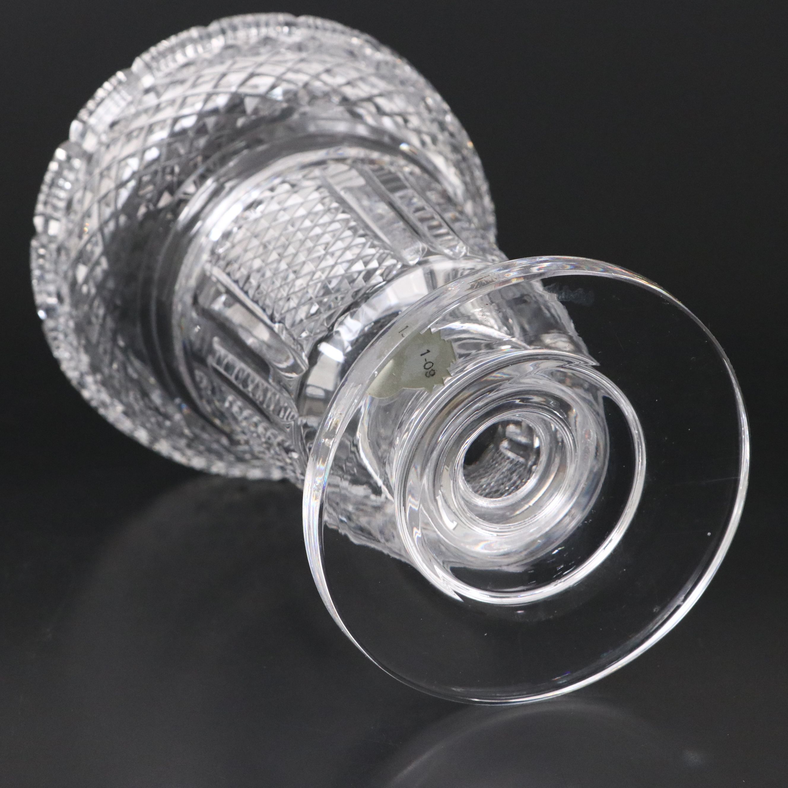 Waterford "Master Cutter" Crystal Footed Vase