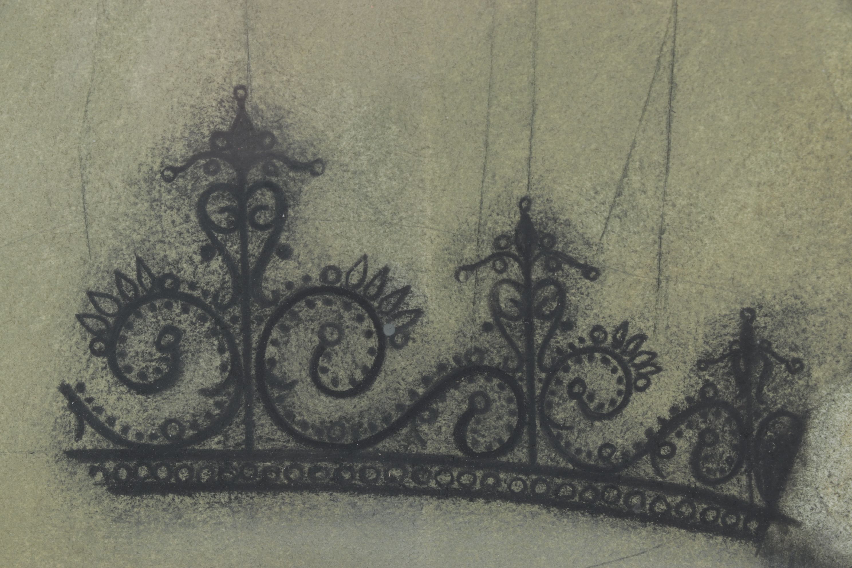 Greg Murr Conceptual Lithograph of an Unfinished Crown "Tiara Fragment", 1999