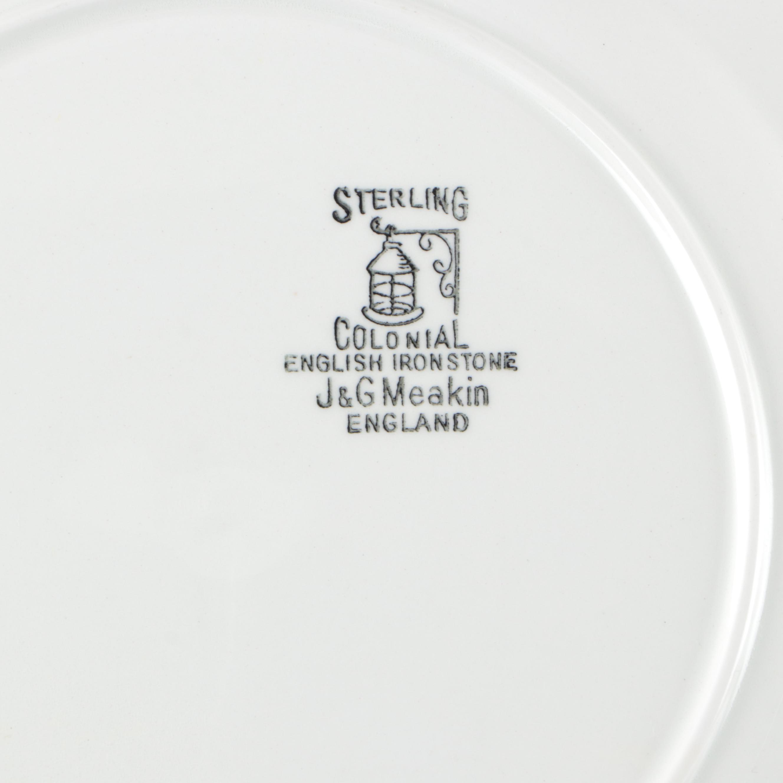 Shawnee Pottery Chickadee Pitchers with Other Grill Plates and Tableware