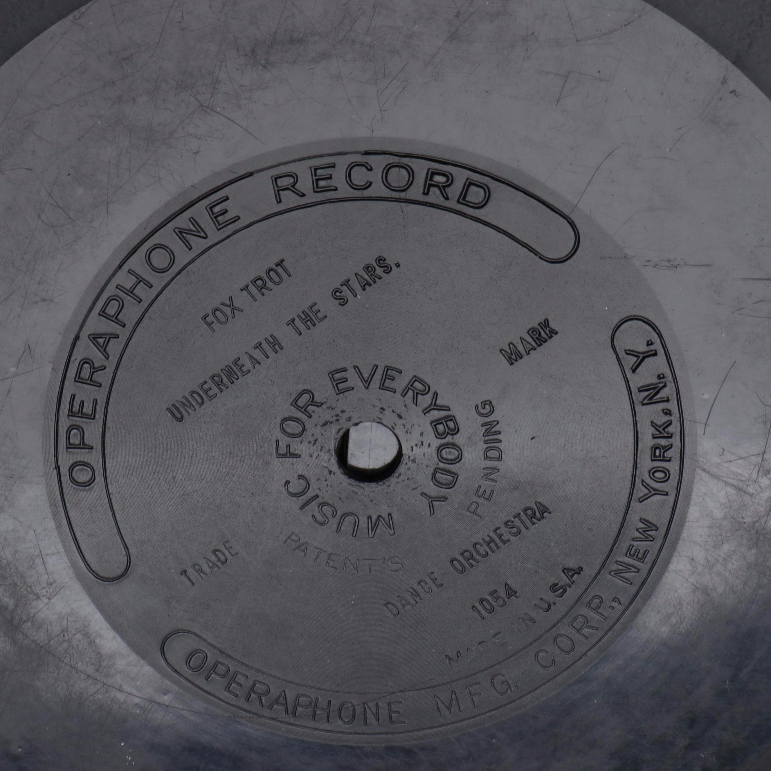 Johnny Cash and Other 7" Vinyls with Operaphone Mfg. Corp. Phonograph Records