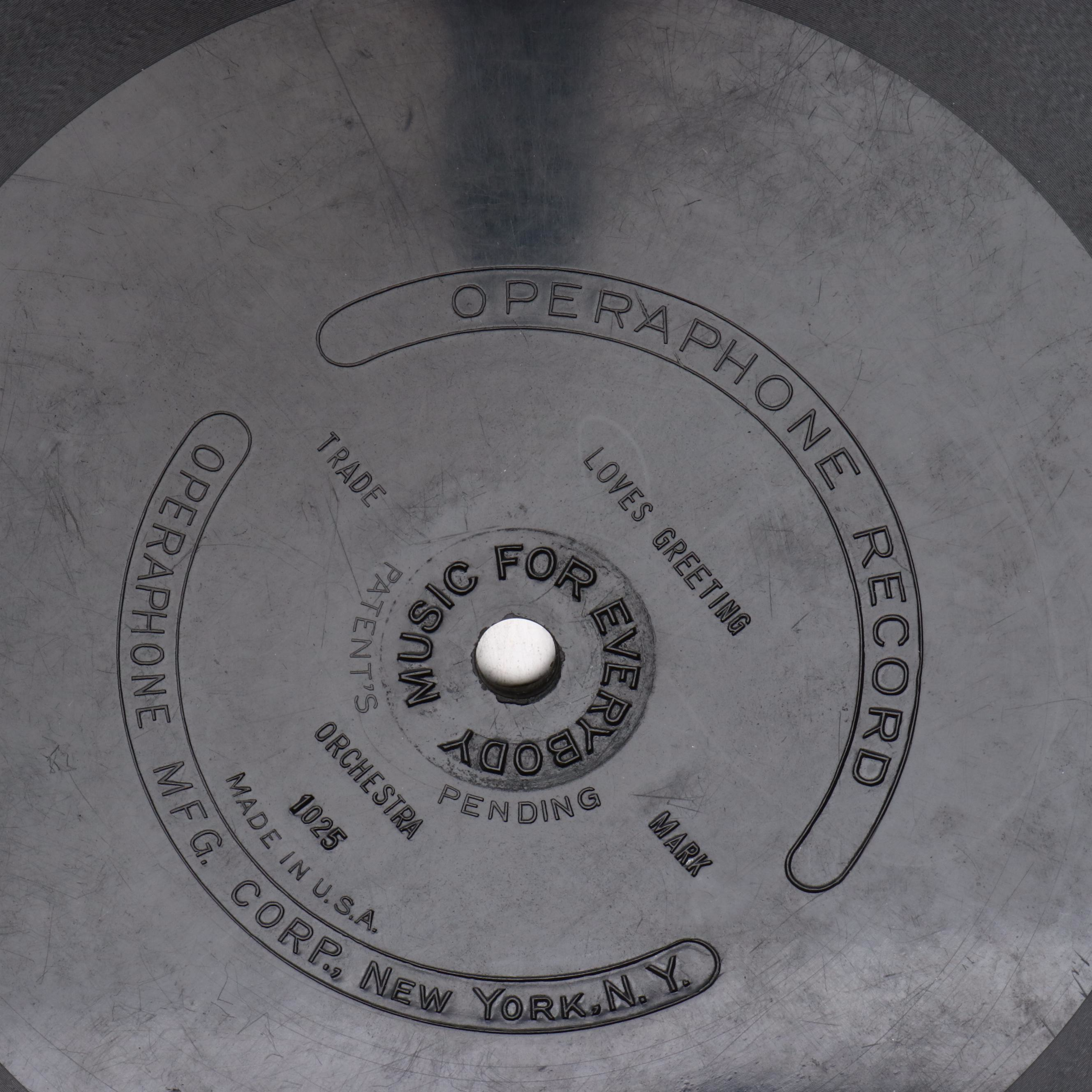 Johnny Cash and Other 7" Vinyls with Operaphone Mfg. Corp. Phonograph Records