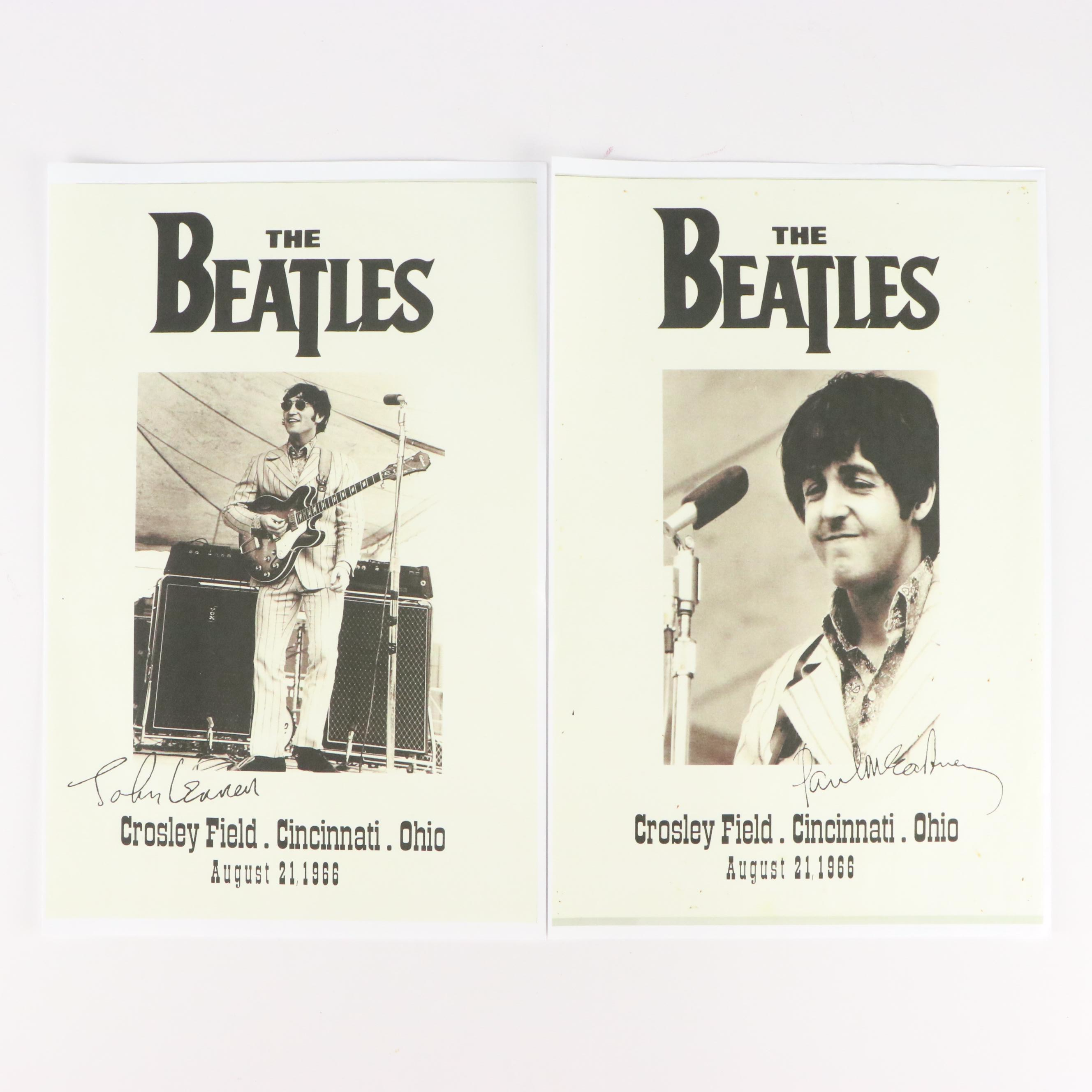 The Beatles Crosley Field Cincinnati Concert Reproduction Posters