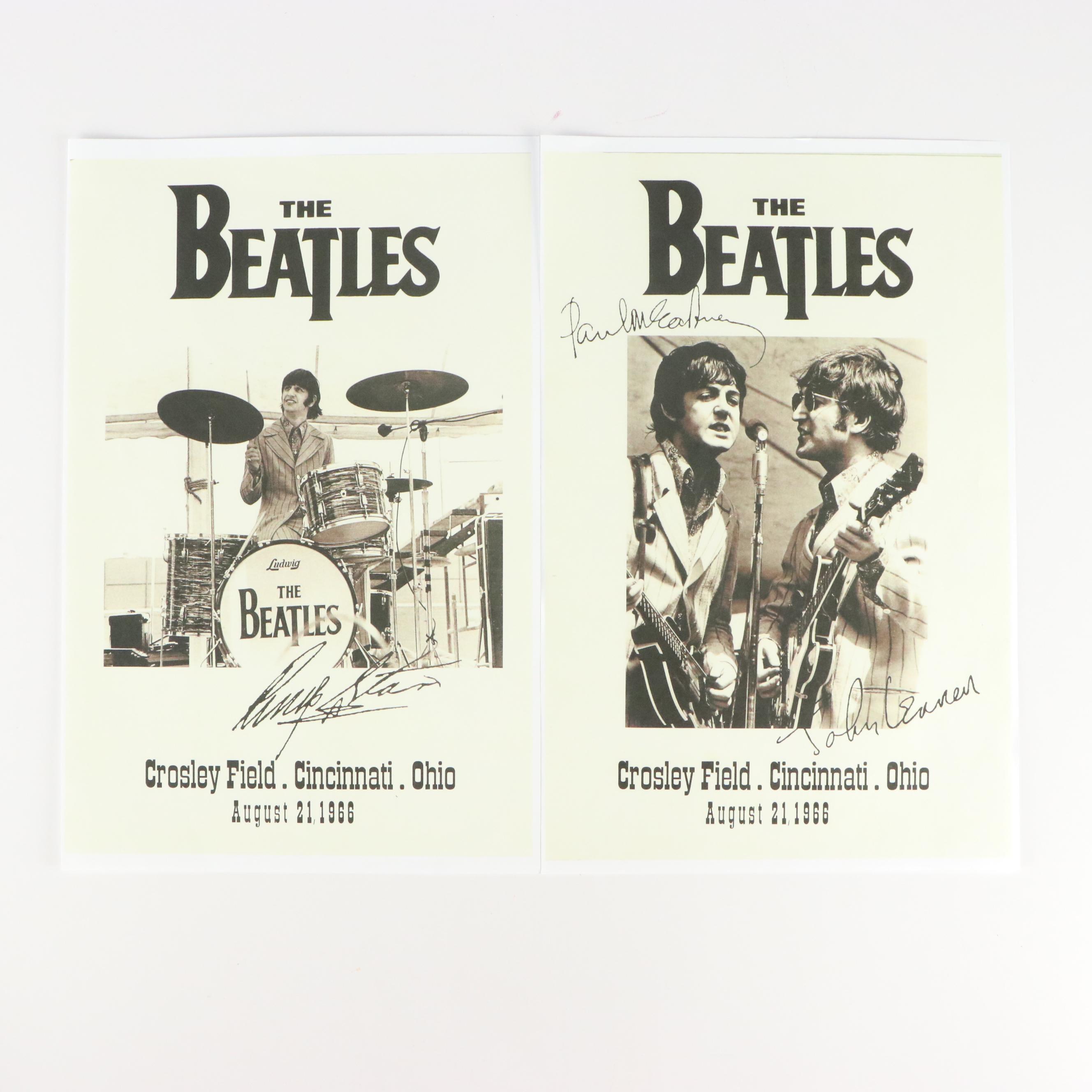 The Beatles Crosley Field Cincinnati Concert Reproduction Posters