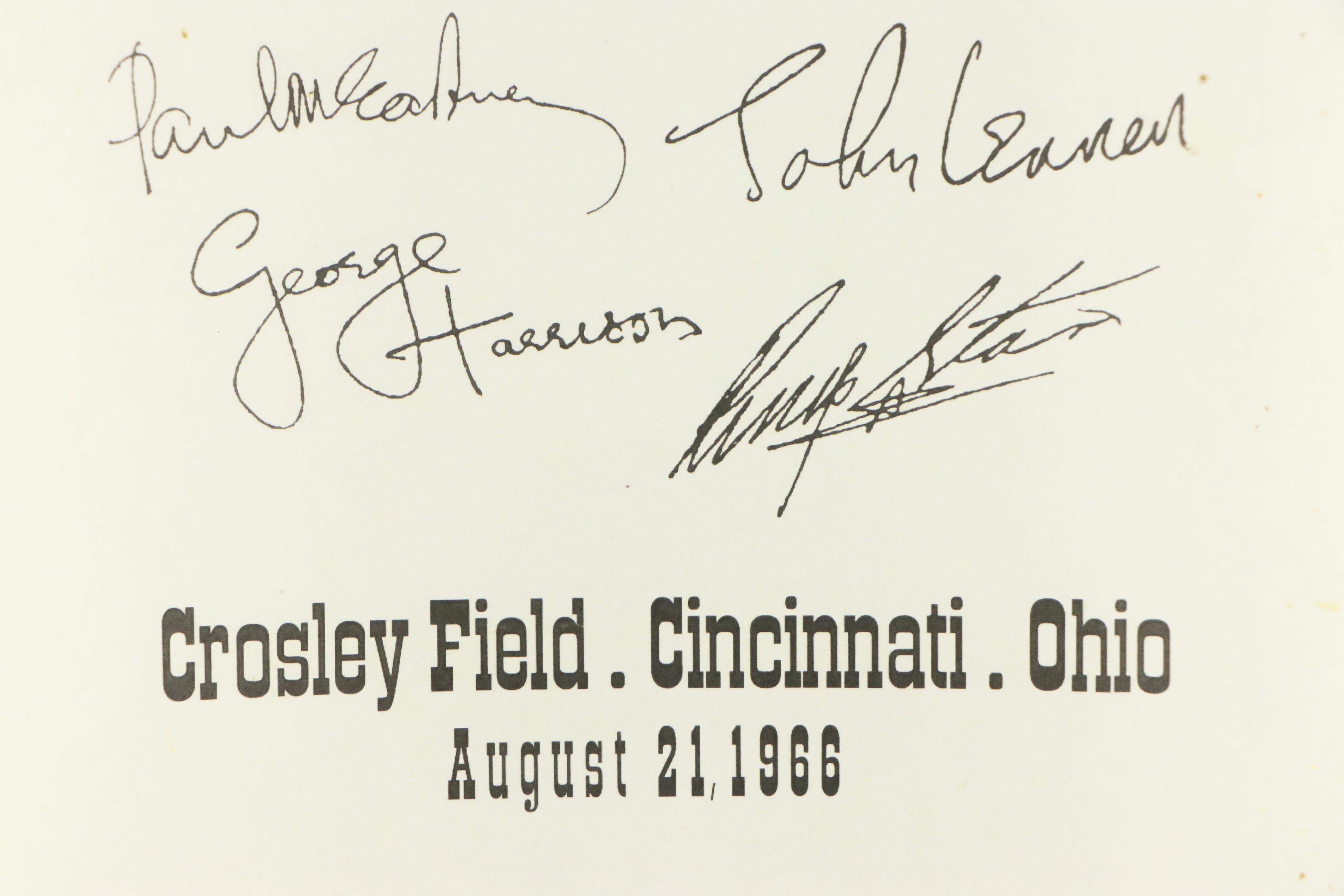 The Beatles Crosley Field Cincinnati Concert Reproduction Posters