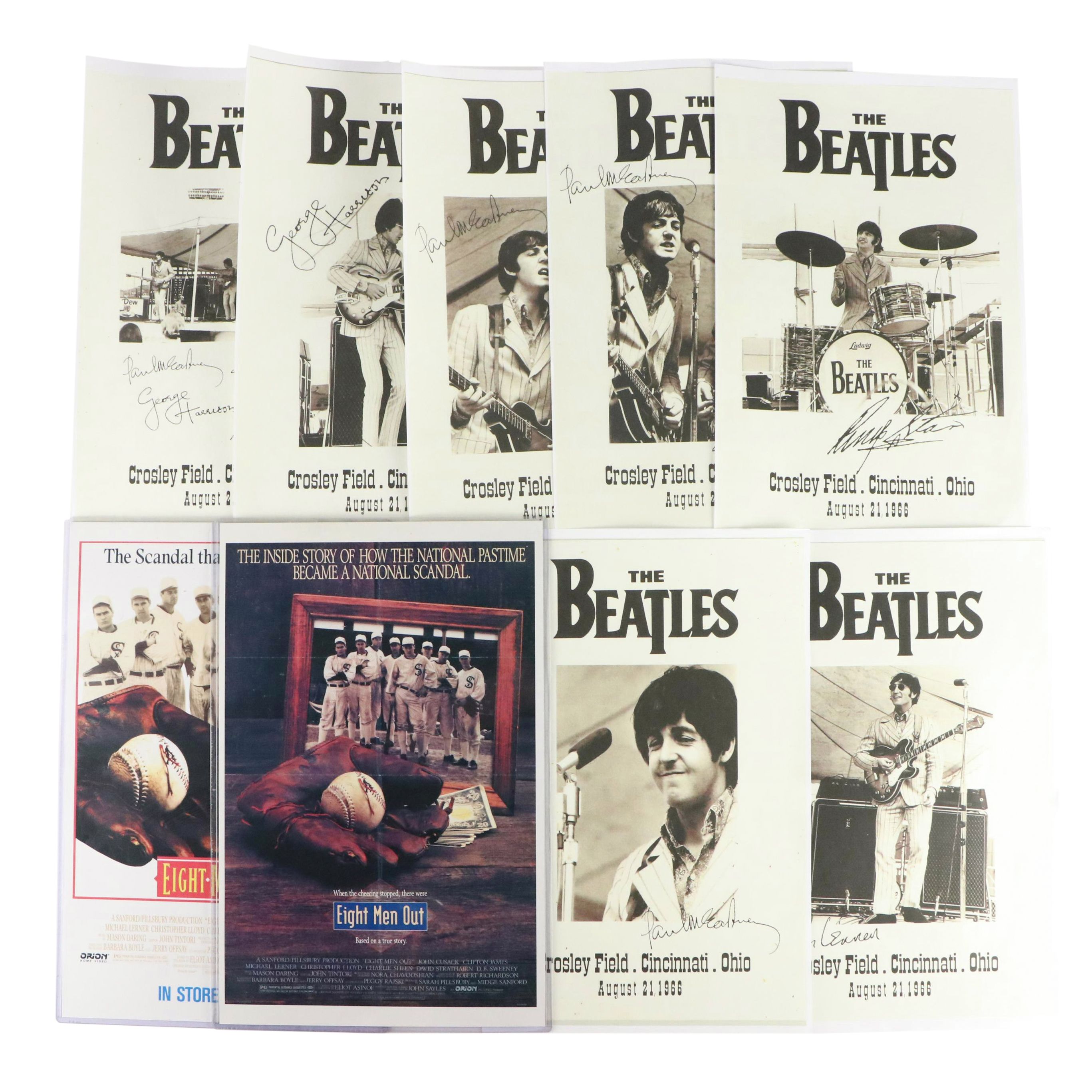 The Beatles Crosley Field Cincinnati Concert Reproduction Posters