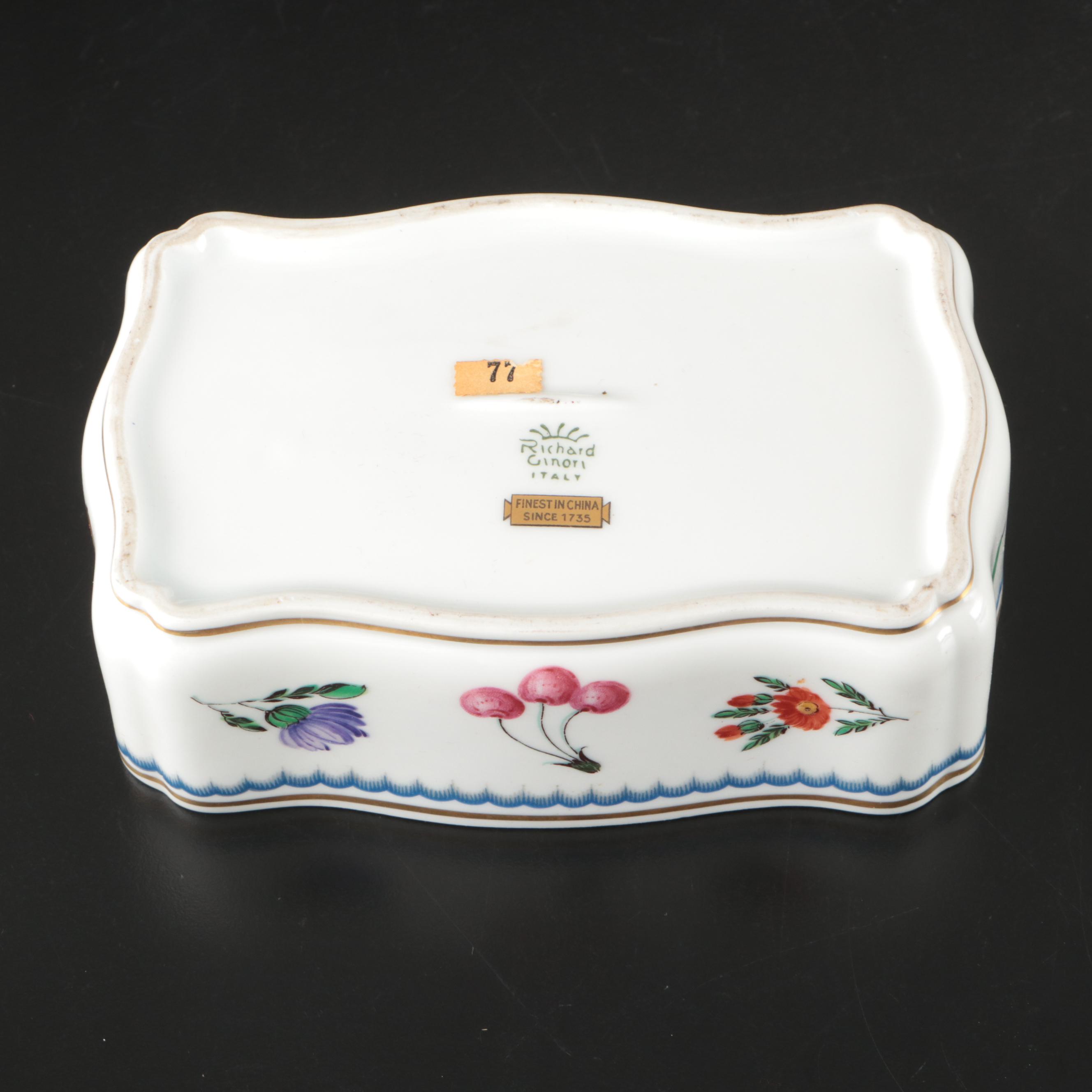 Richard Ginori Porcelain Boxes