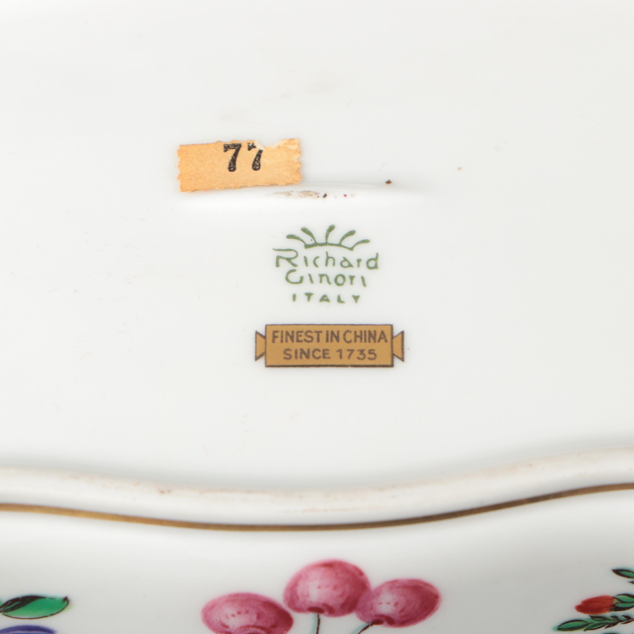 Richard Ginori Porcelain Boxes