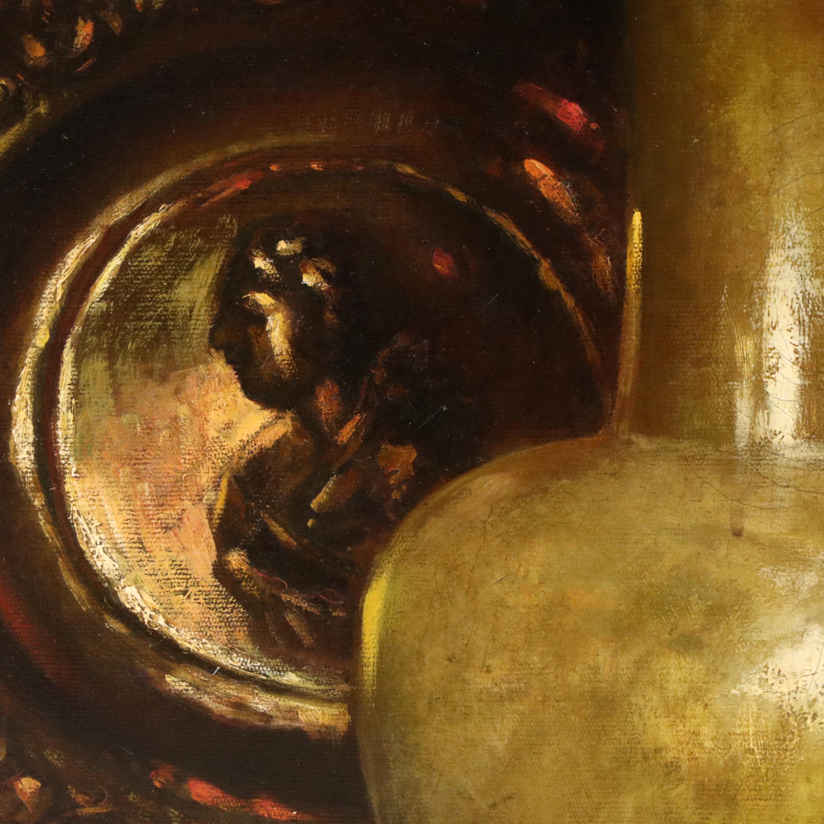 W. L. Jodin Floral Still Life Oil Painting, Circa 1910