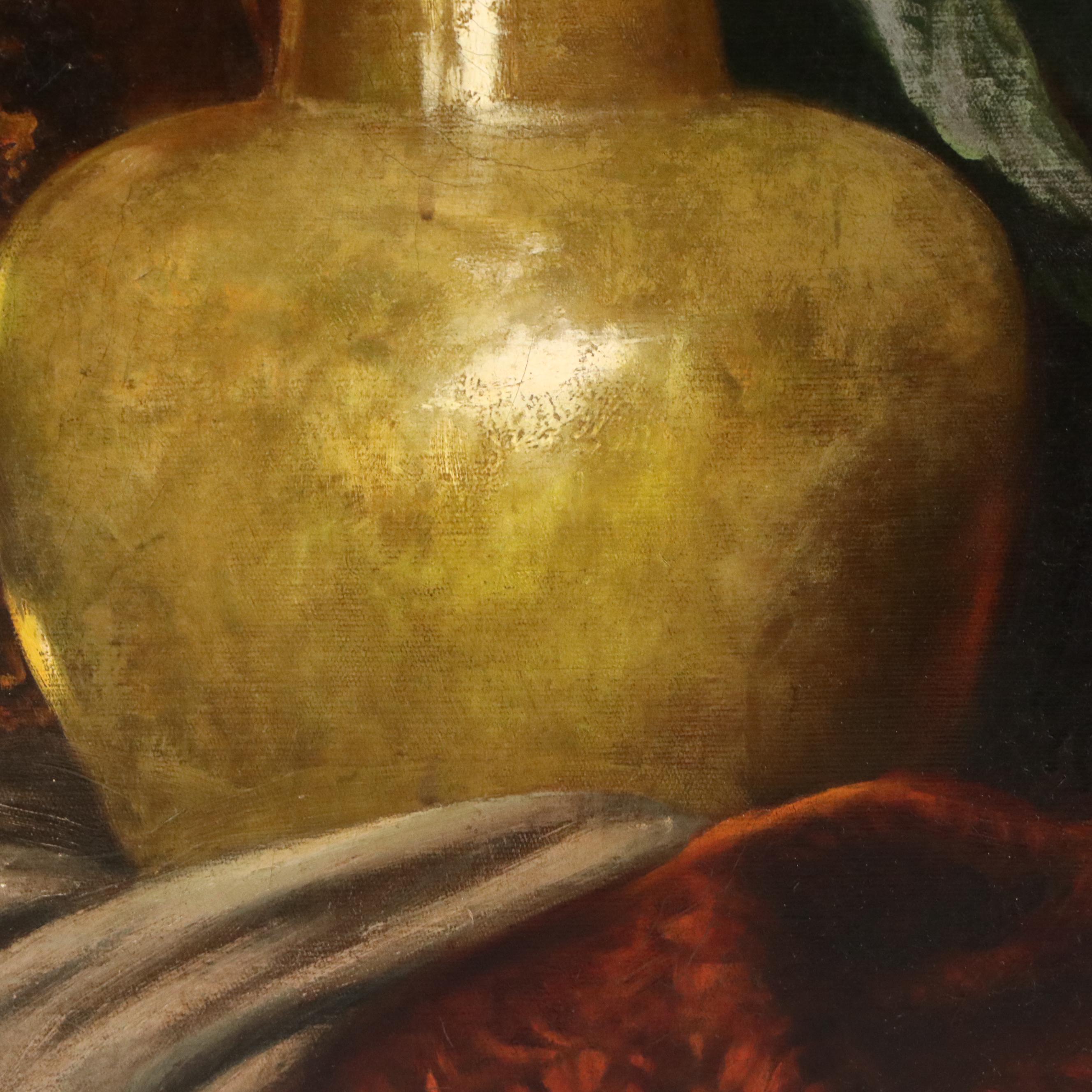 W. L. Jodin Floral Still Life Oil Painting, Circa 1910