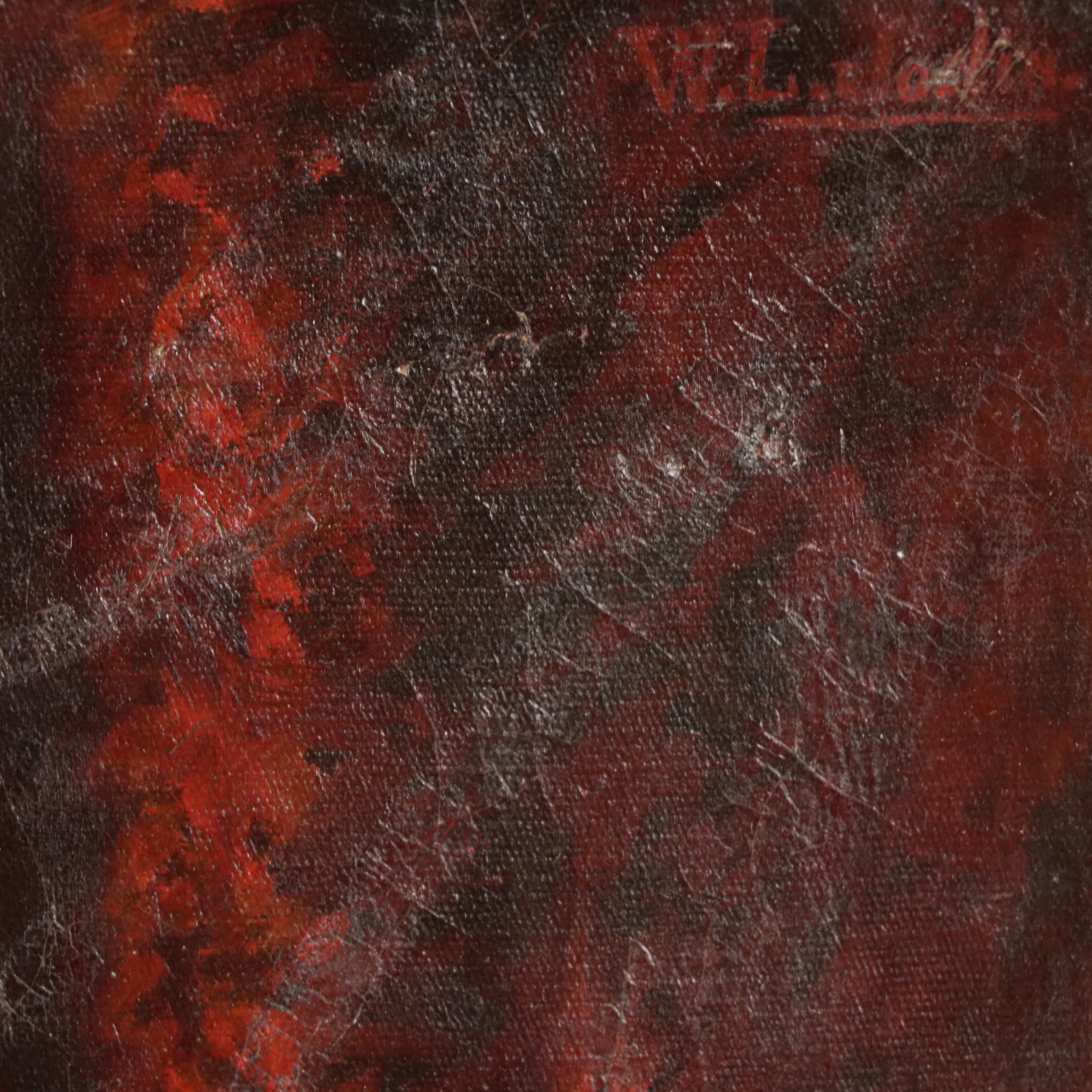 W. L. Jodin Floral Still Life Oil Painting, Circa 1910