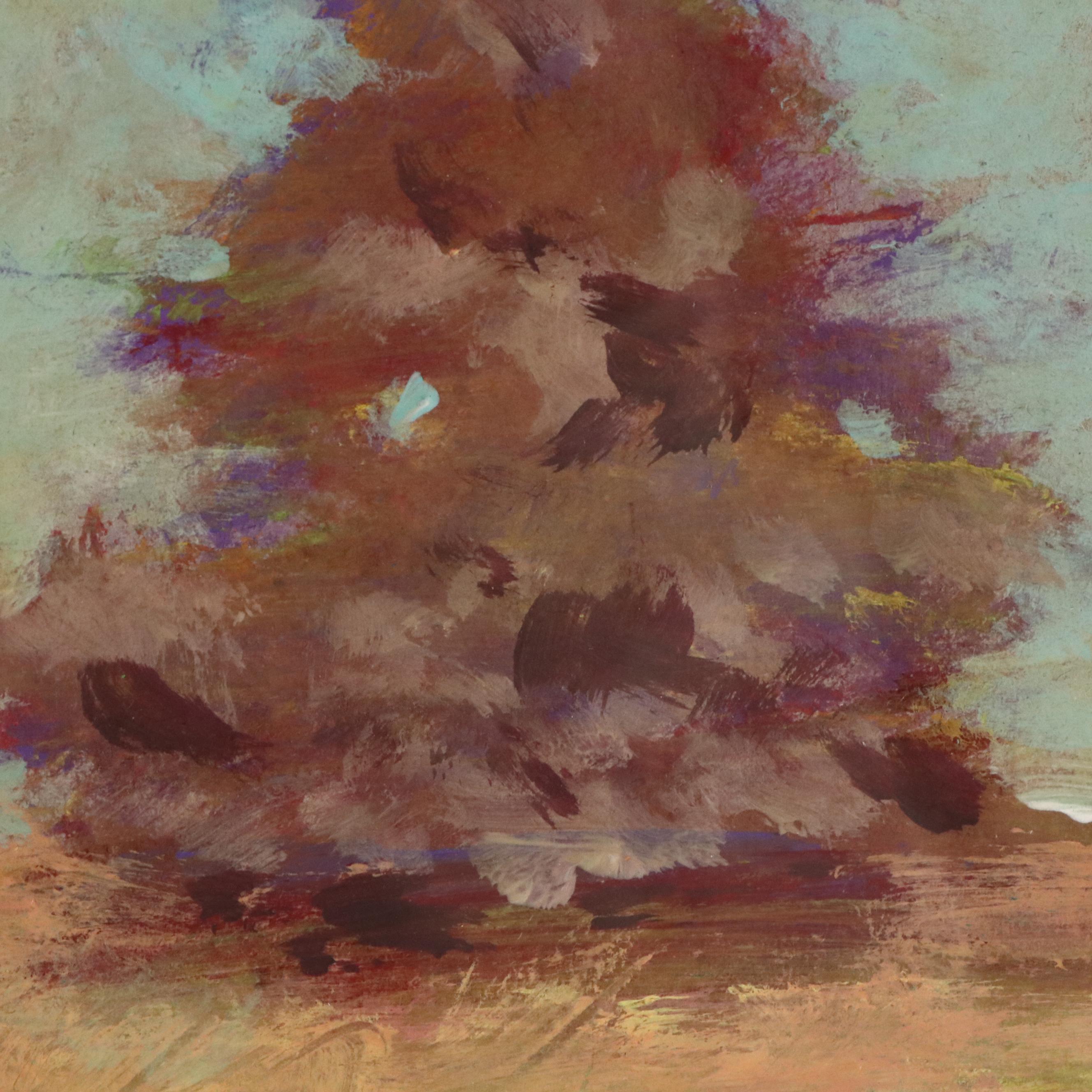 Robert Riddle Baker Landscape Acrylic Painting "Soft Morning," 2023