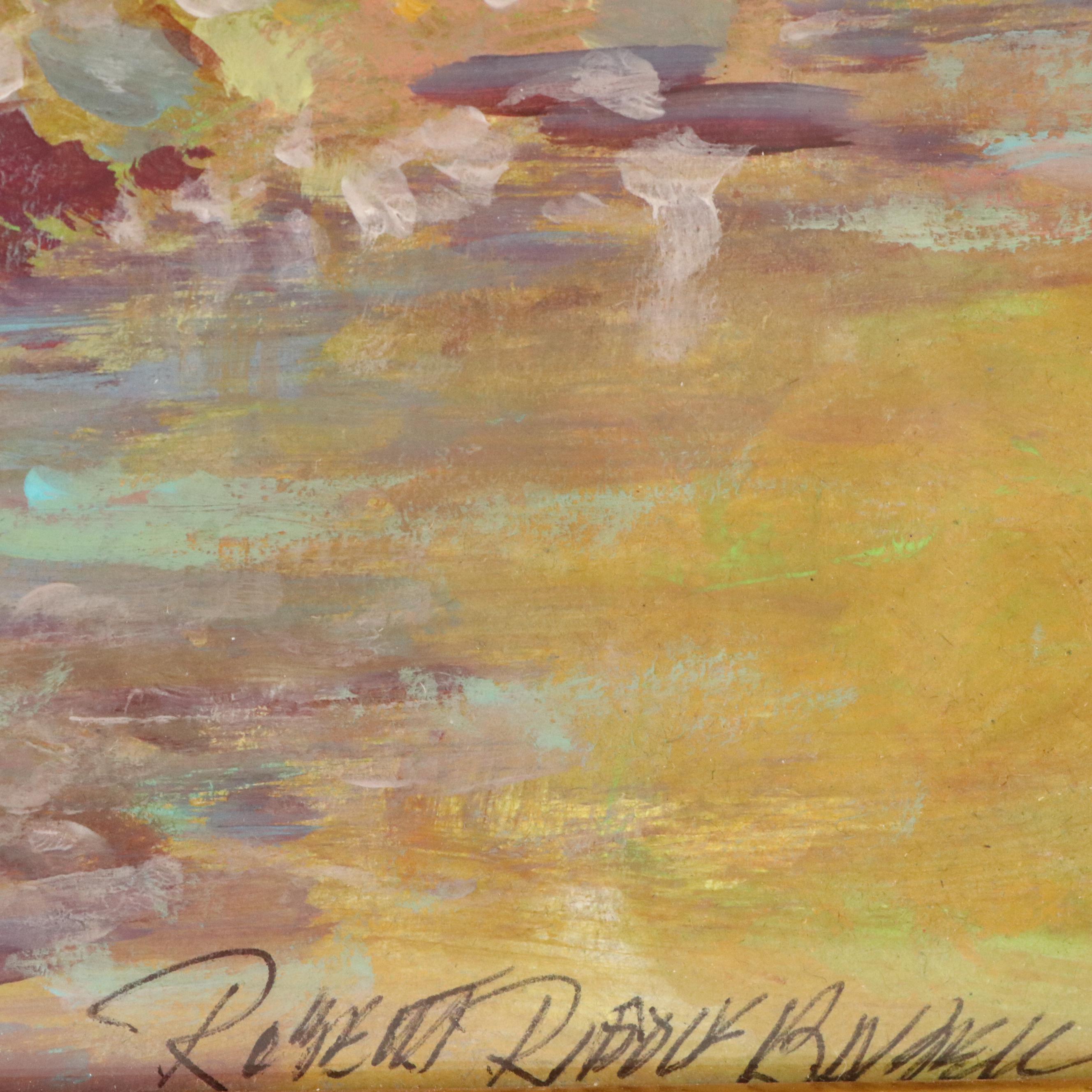 Robert Riddle Baker Landscape Acrylic Painting "Soft Morning," 2023