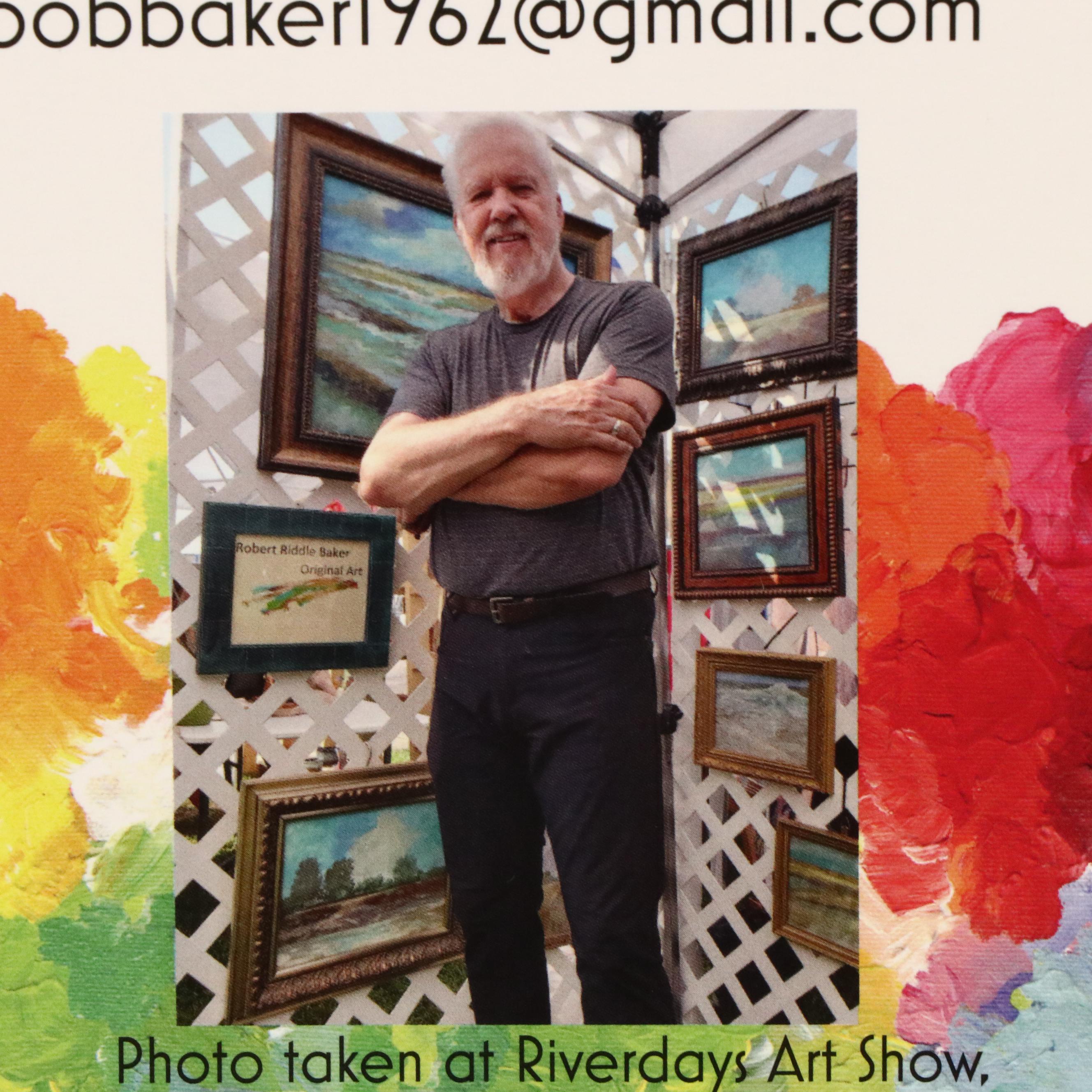 Robert Riddle Baker Landscape Acrylic Painting "Soft Morning," 2023