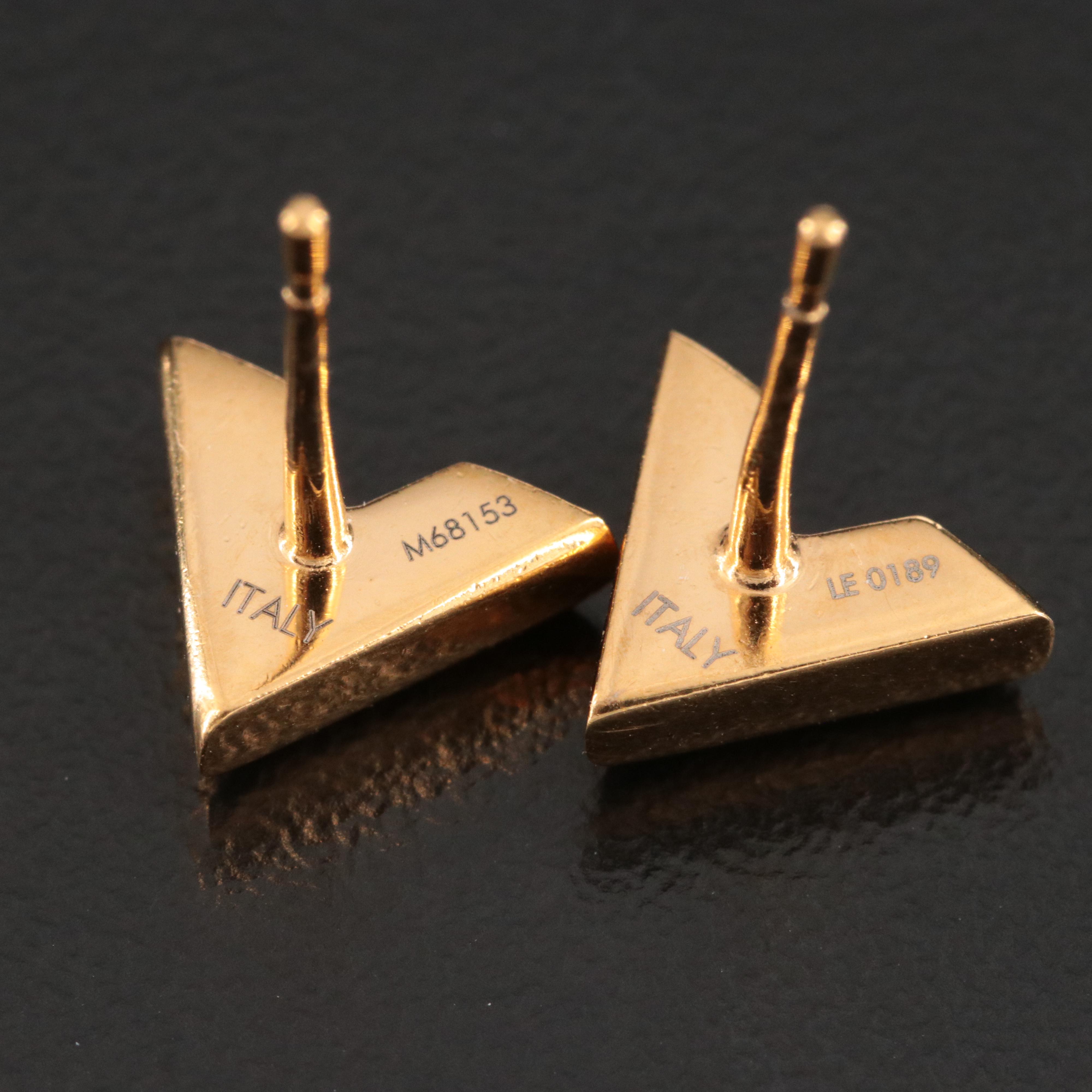 Louis Vuitton Essential V Stud Earrings