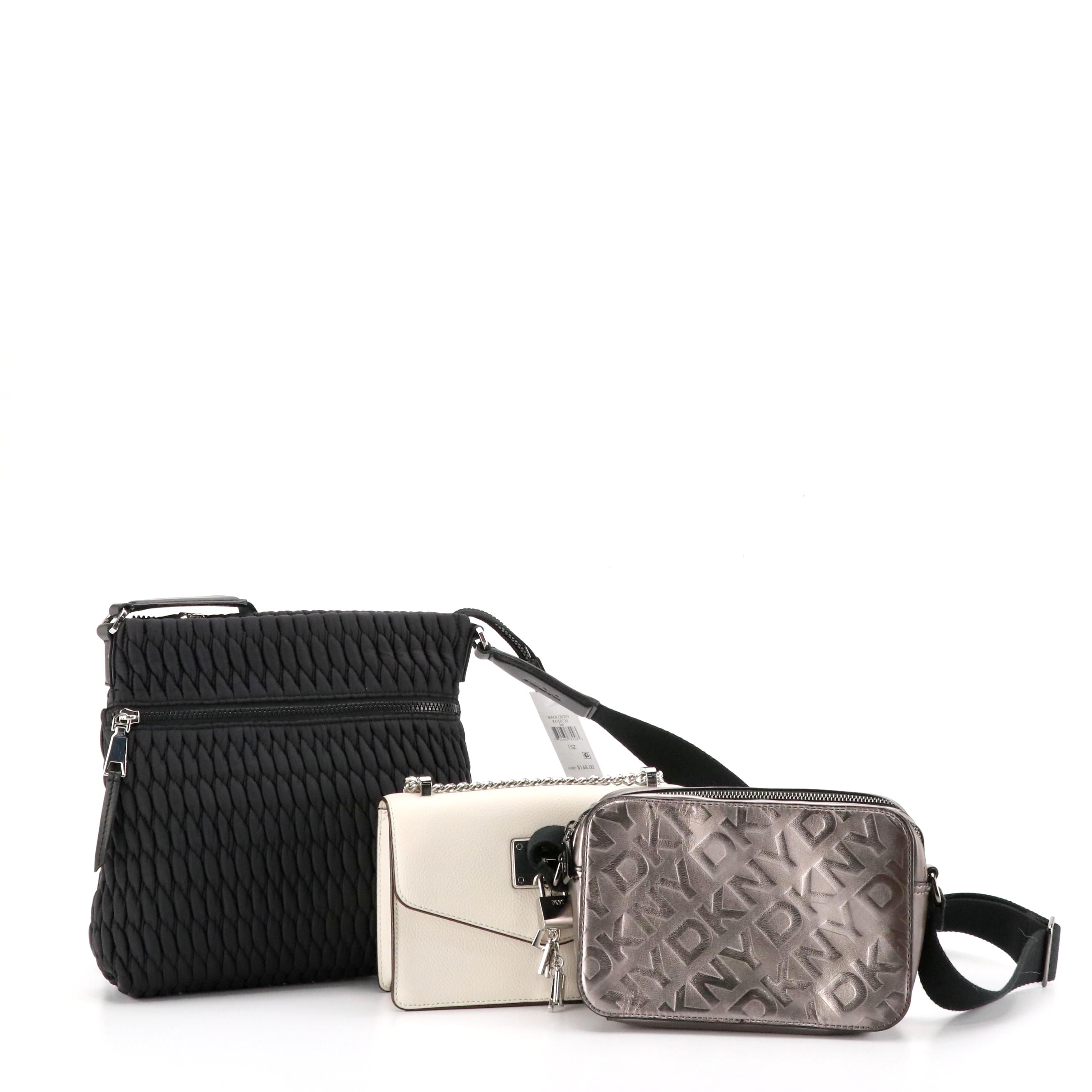 DKNY Quilted Nylon Mack Crossbody, Faux Leather Elissa Shoulder Bag, Other Bag