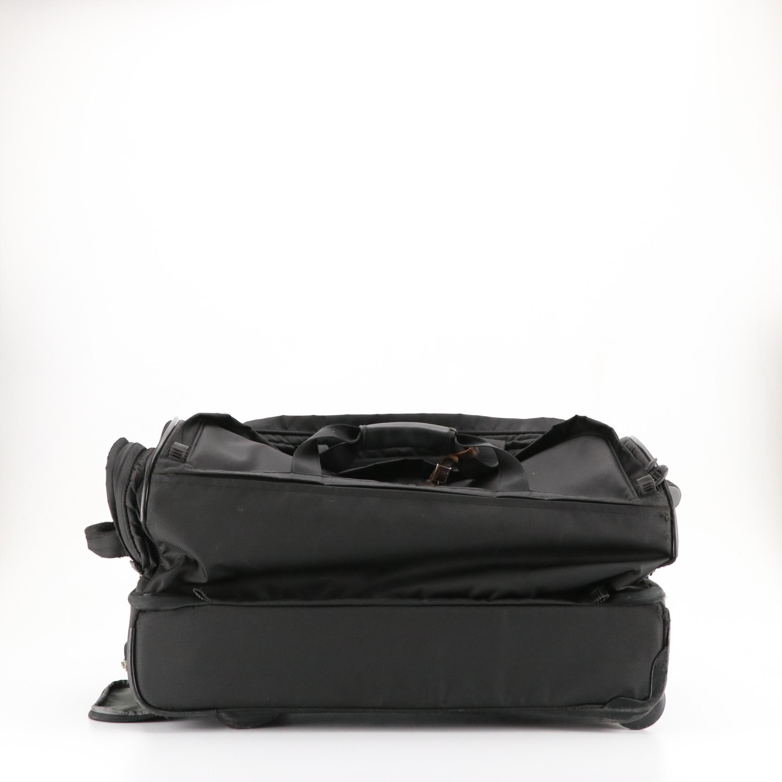 Tumi Alpha Large Split 2 Wheeled Duffel in Black Ballistic Nylon