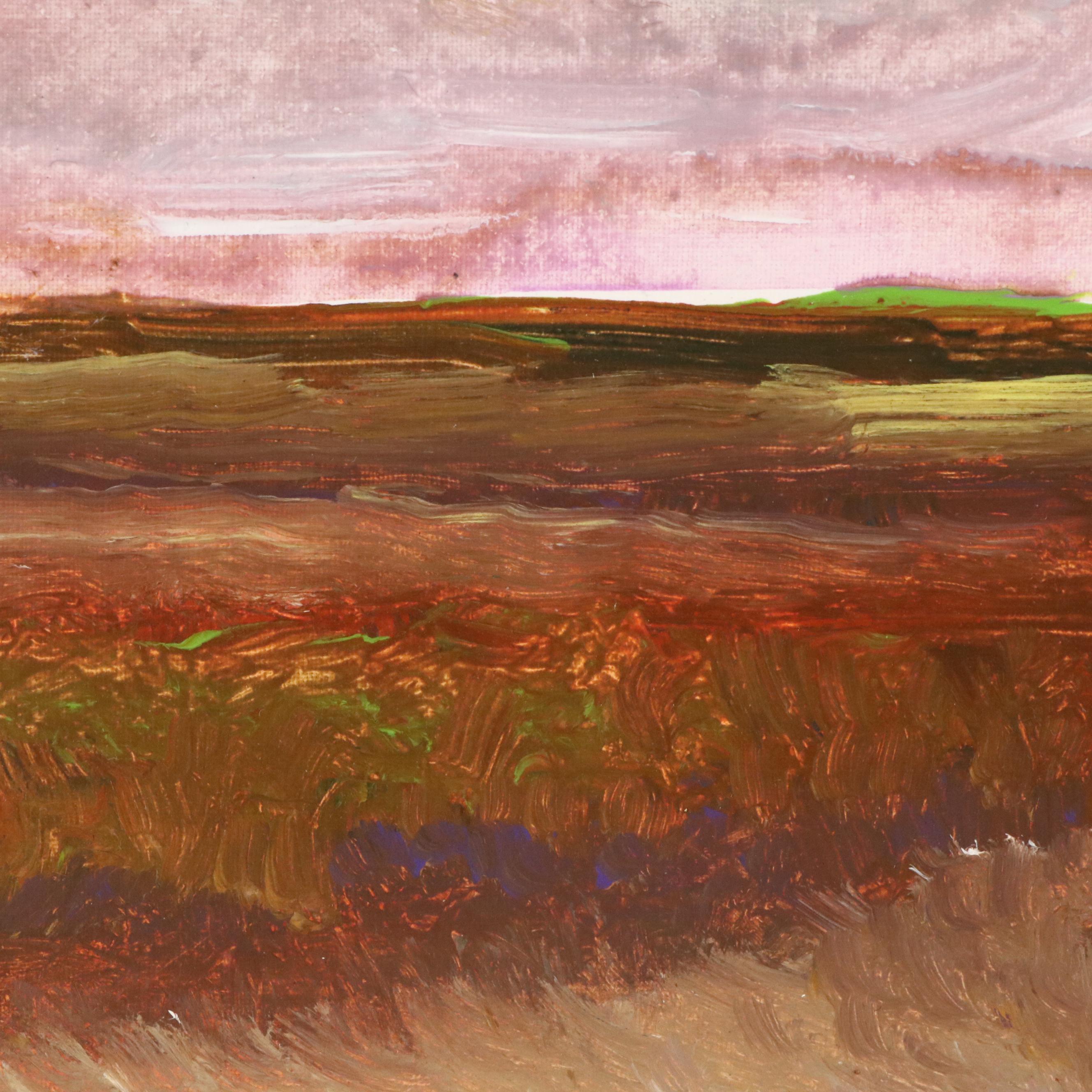 Robert Riddle Baker Landscape Acrylic Painting "Sandy Spot," 2024