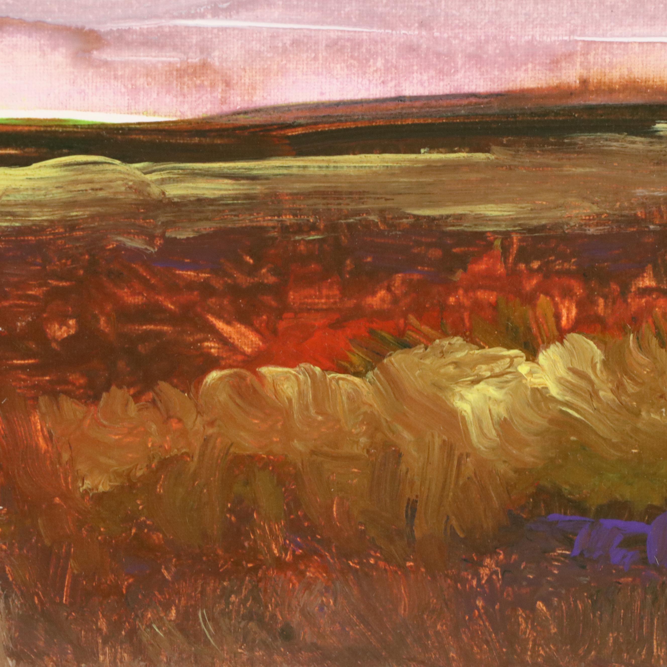 Robert Riddle Baker Landscape Acrylic Painting "Sandy Spot," 2024