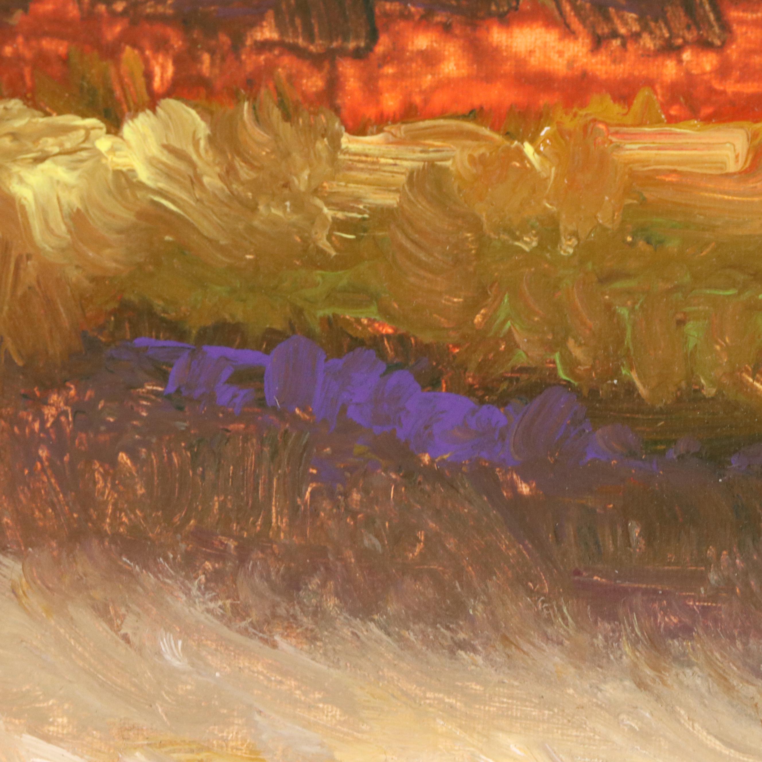 Robert Riddle Baker Landscape Acrylic Painting "Sandy Spot," 2024