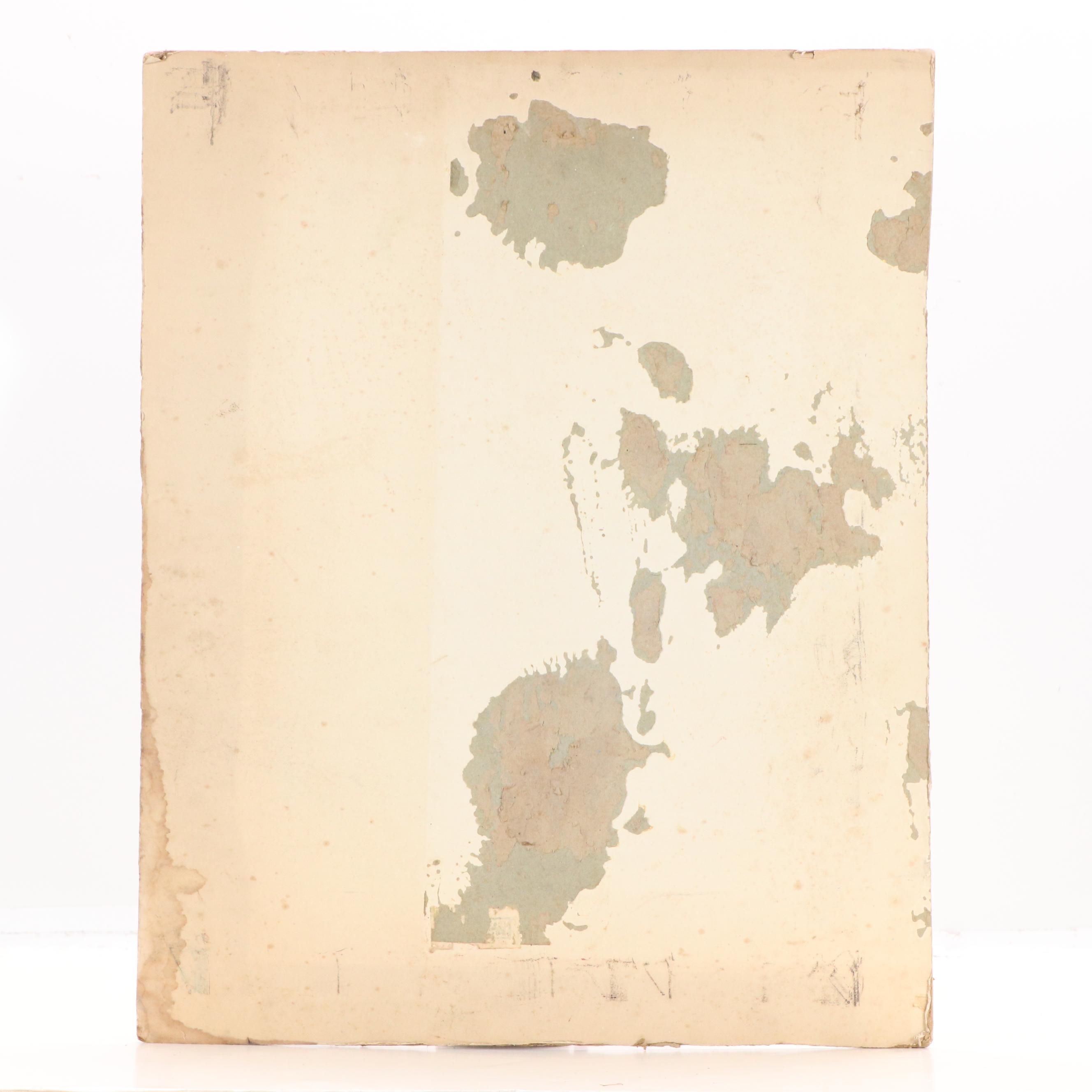 Oil Painting Portrait of Sitting Woman, Late 20th Century