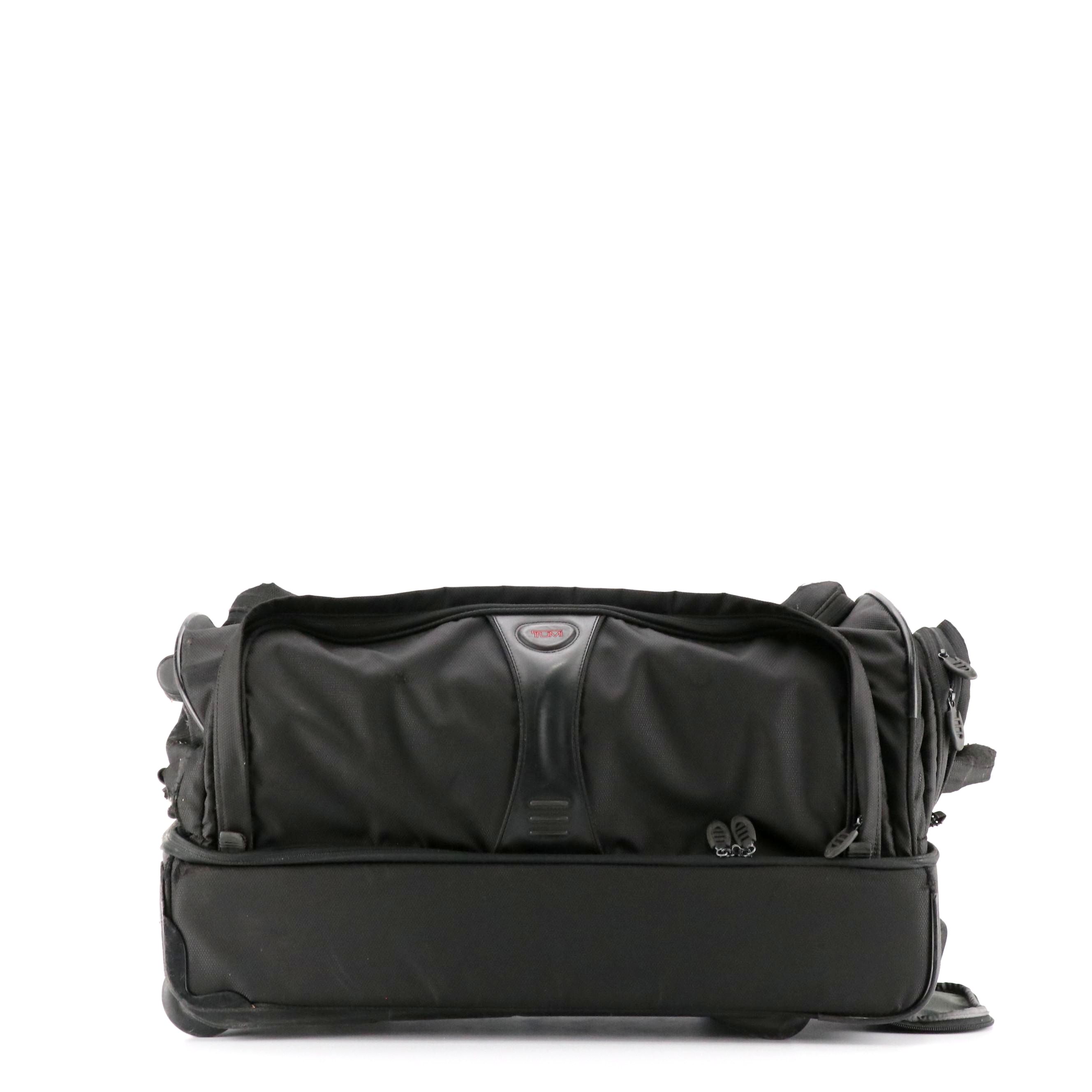 Tumi Alpha Large Split 2 Wheeled Duffel in Black Ballistic Nylon