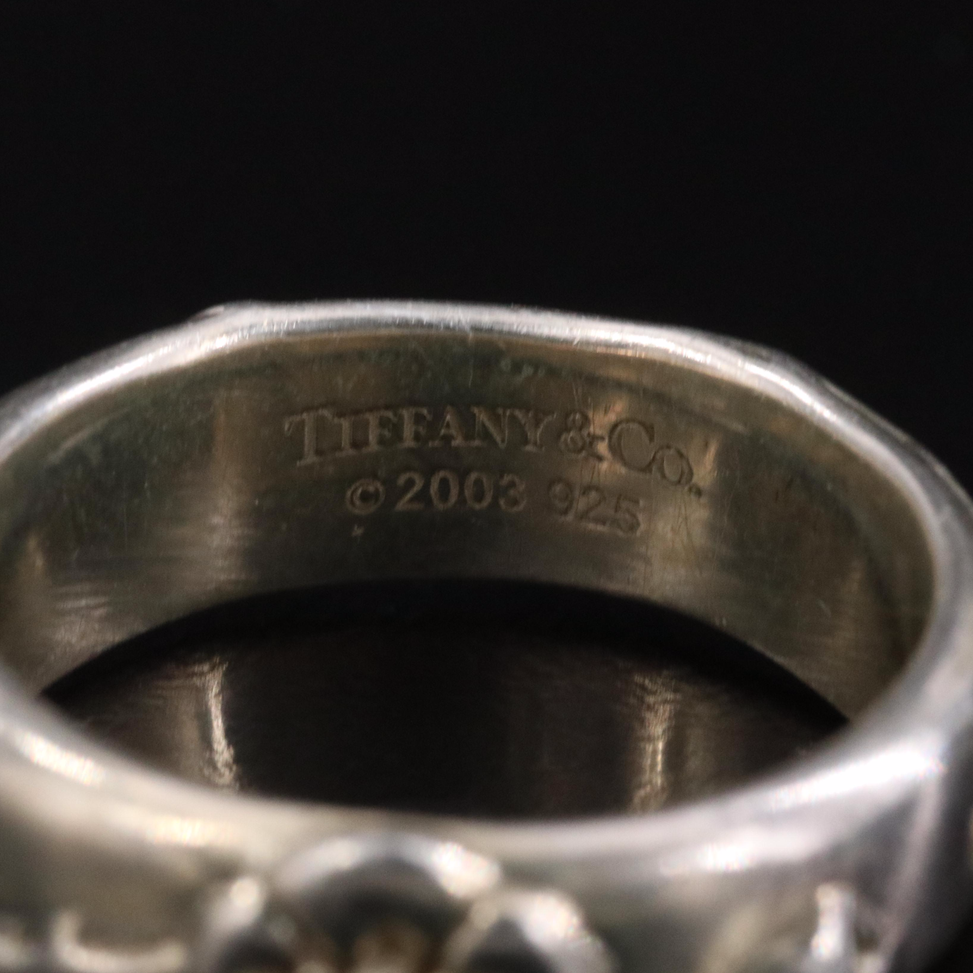 Tiffany & Co. Nature Sterling Rose Flower Ring