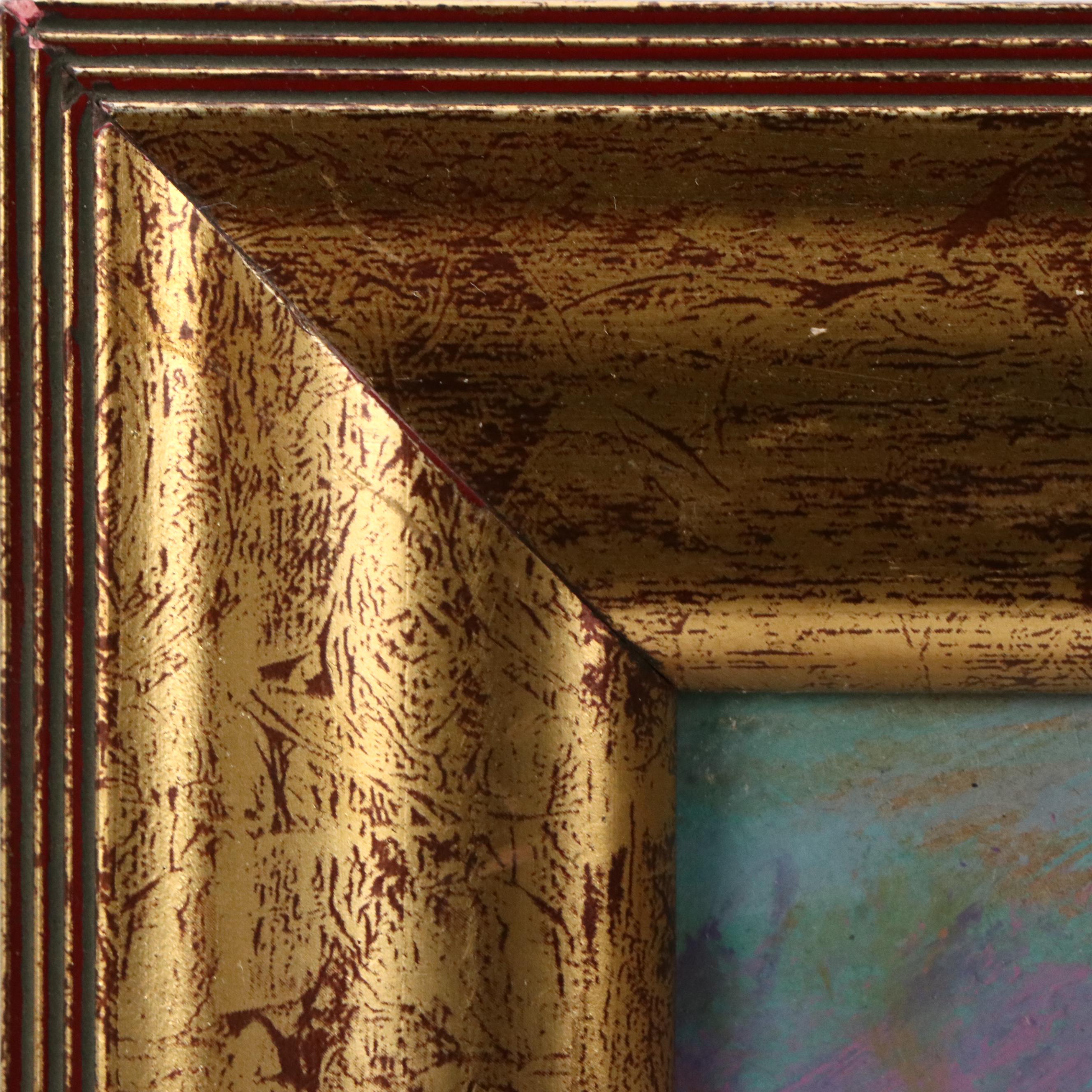 Robert Riddle Baker Landscape Acrylic Painting "Sunlighted Garden," 2024