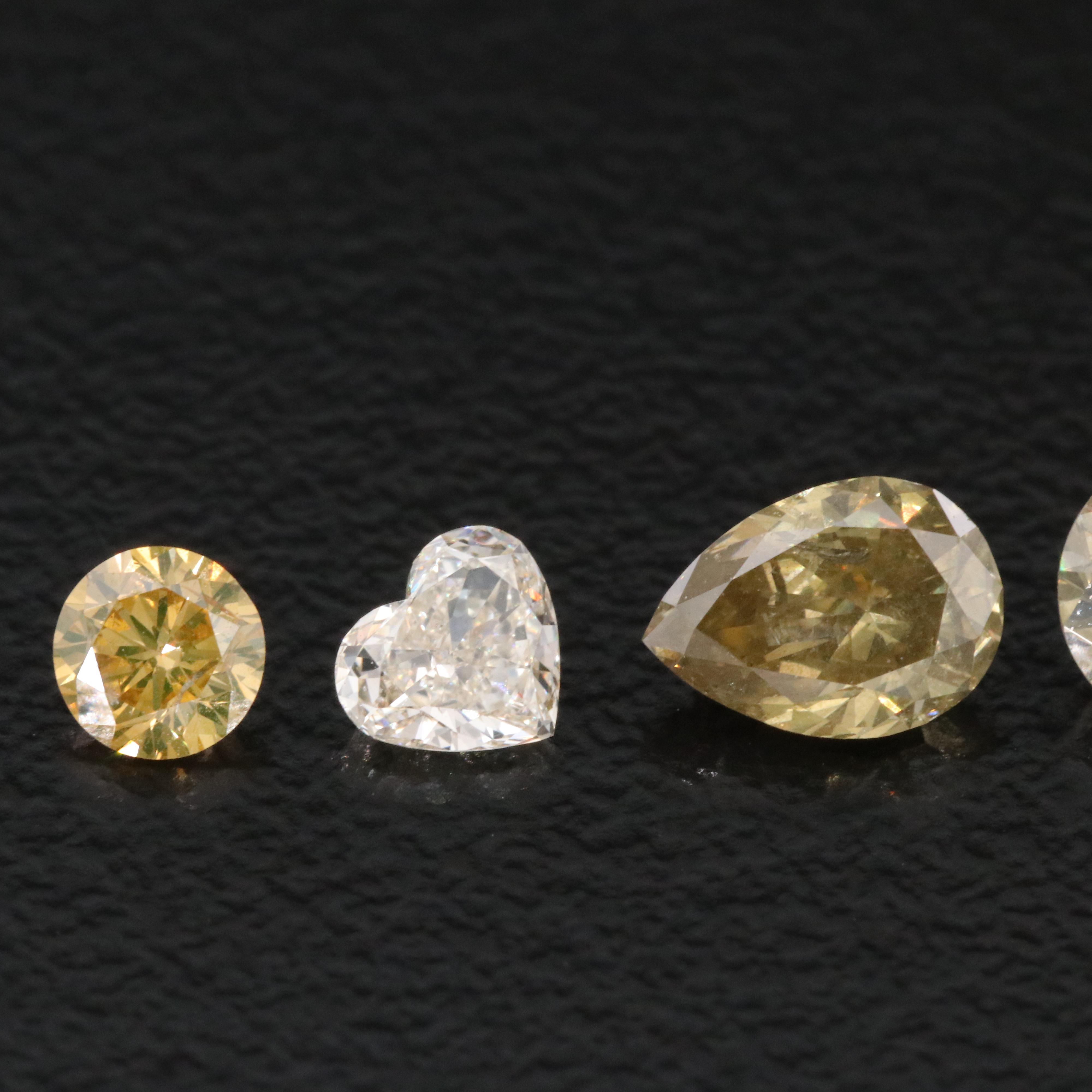 Loose 2.20 CTW Diamonds Featuring Lab Grown Fancy Colors