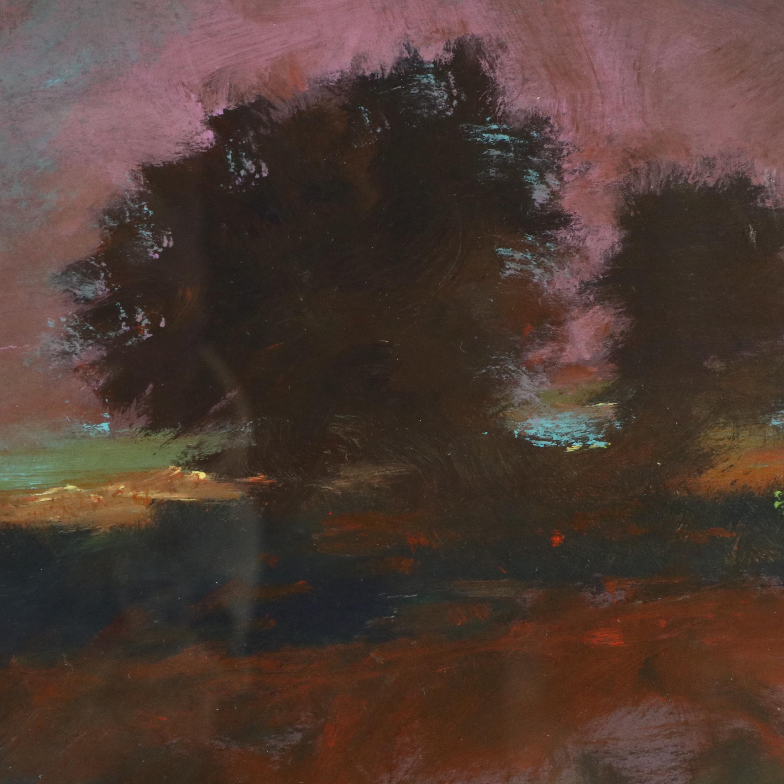 Robert Riddle Baker Landscape Acrylic Painting "Whisper of Winter," 2024