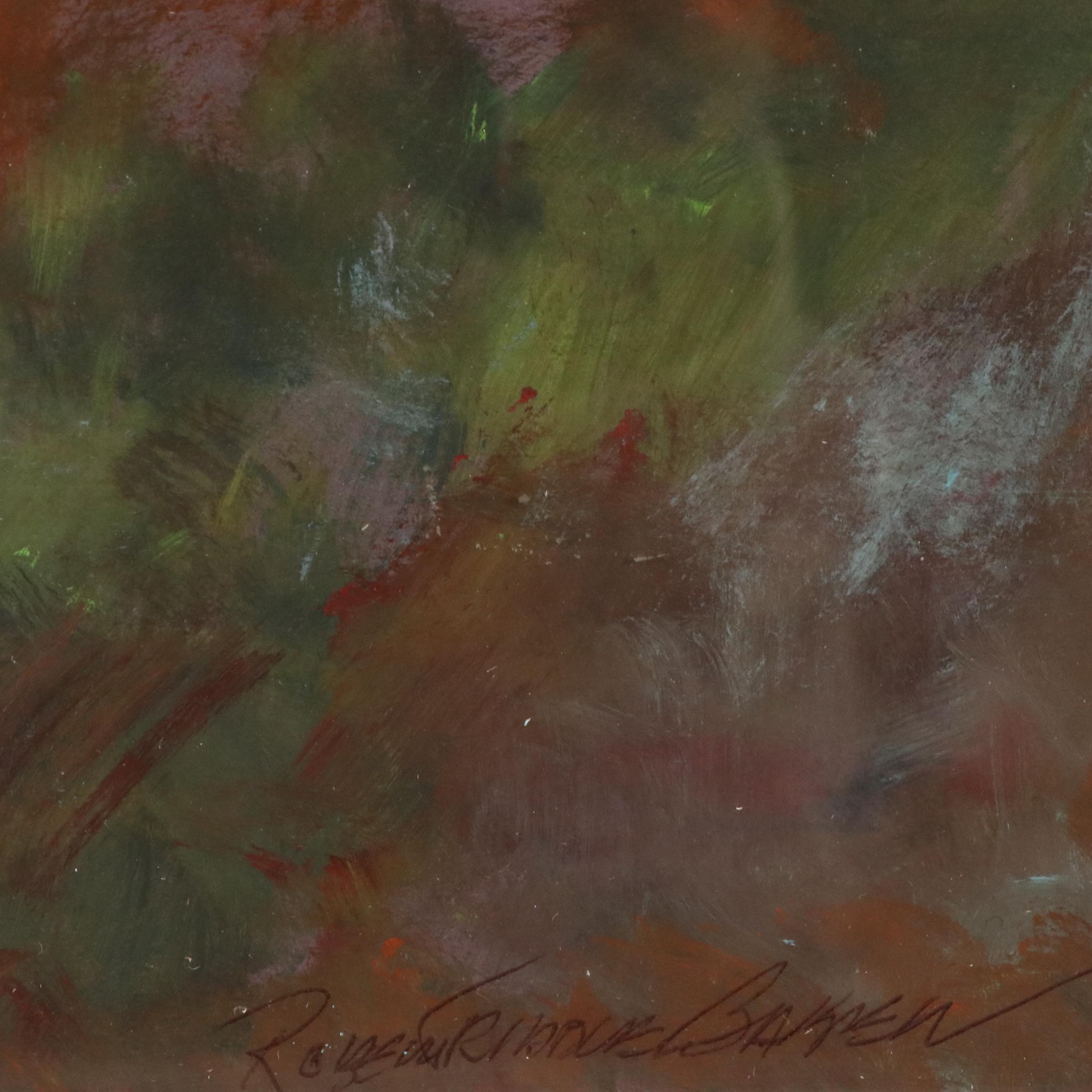 Robert Riddle Baker Landscape Acrylic Painting "Whisper of Winter," 2024