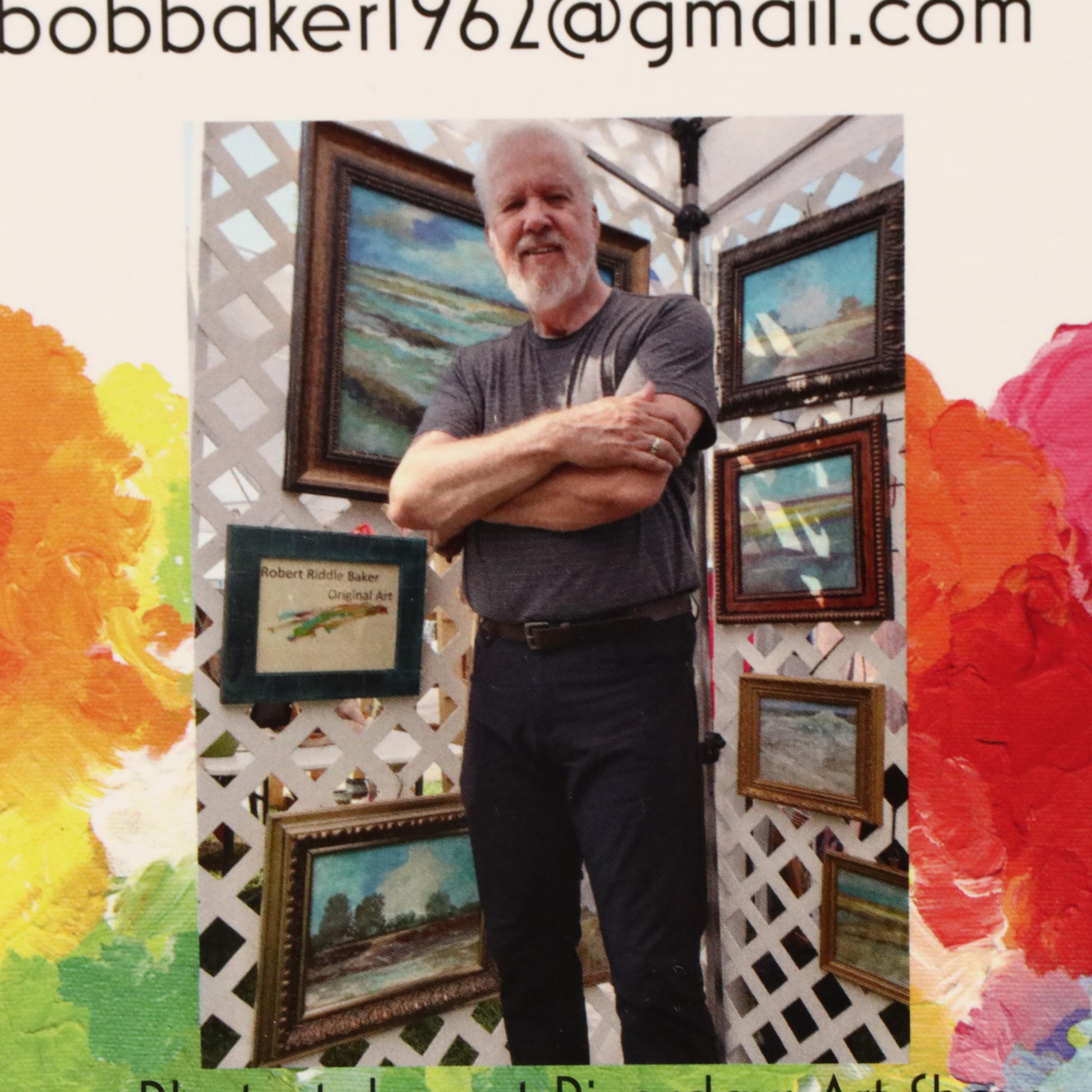 Robert Riddle Baker Landscape Acrylic Painting "Whisper of Winter," 2024