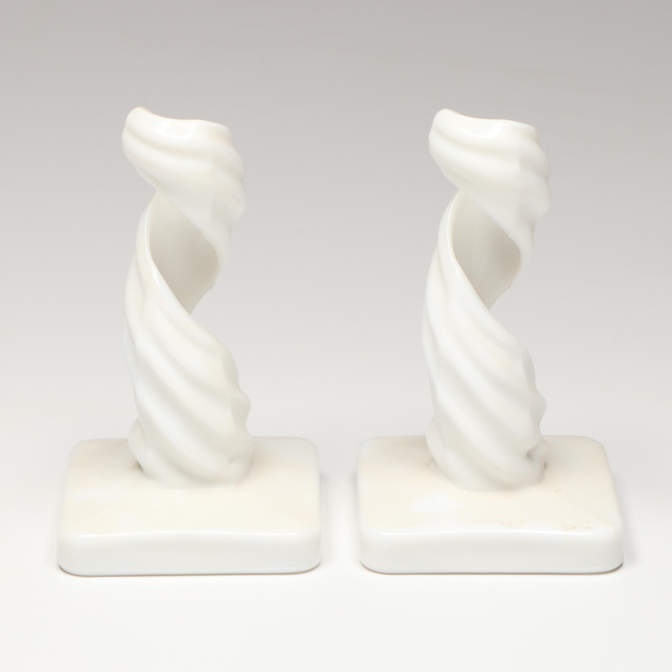 Westmoreland Milk Glass Candlesticks, Fenton Hobnail Fairy Lamp and Paperweights