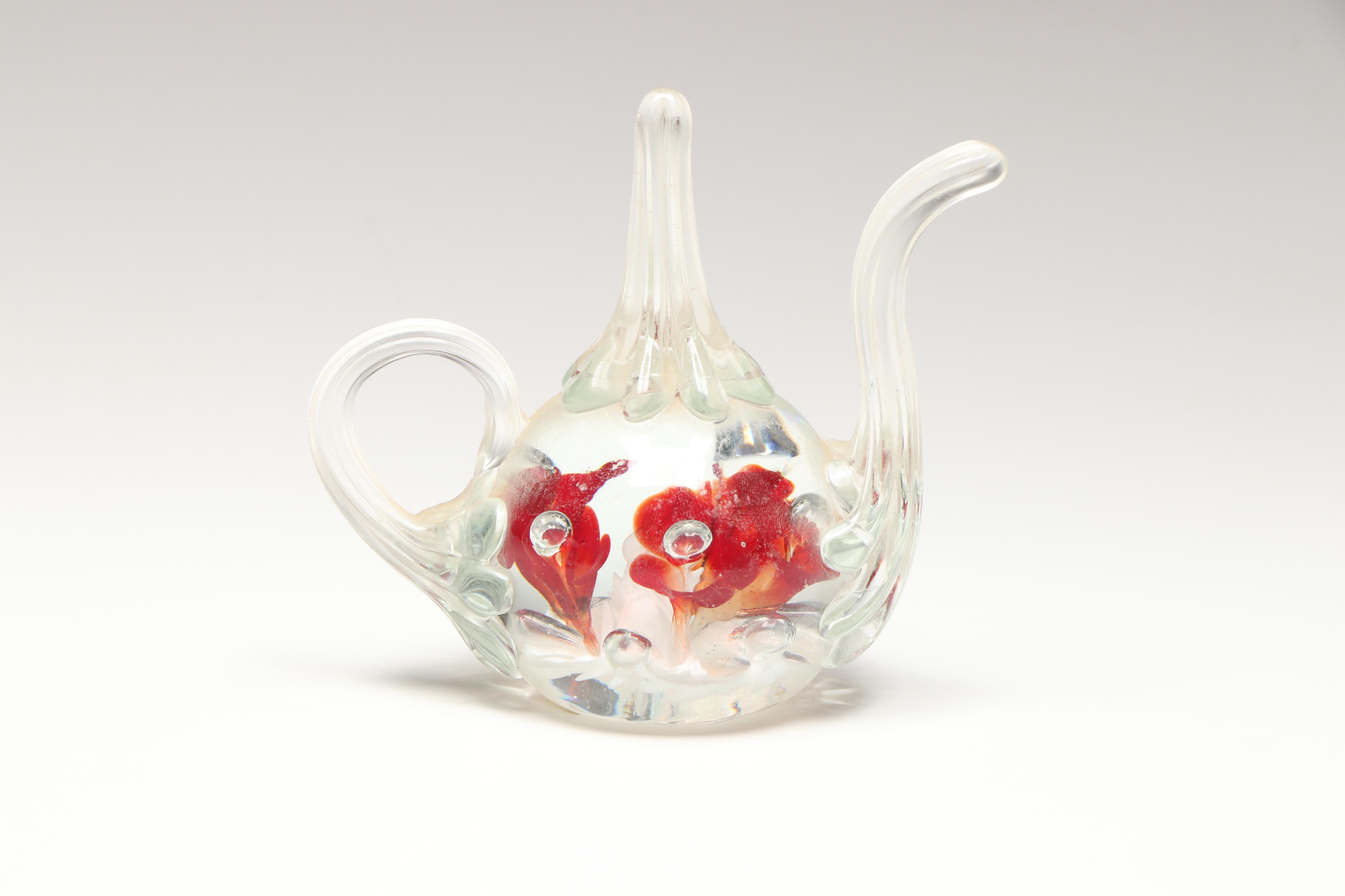 Westmoreland Milk Glass Candlesticks, Fenton Hobnail Fairy Lamp and Paperweights