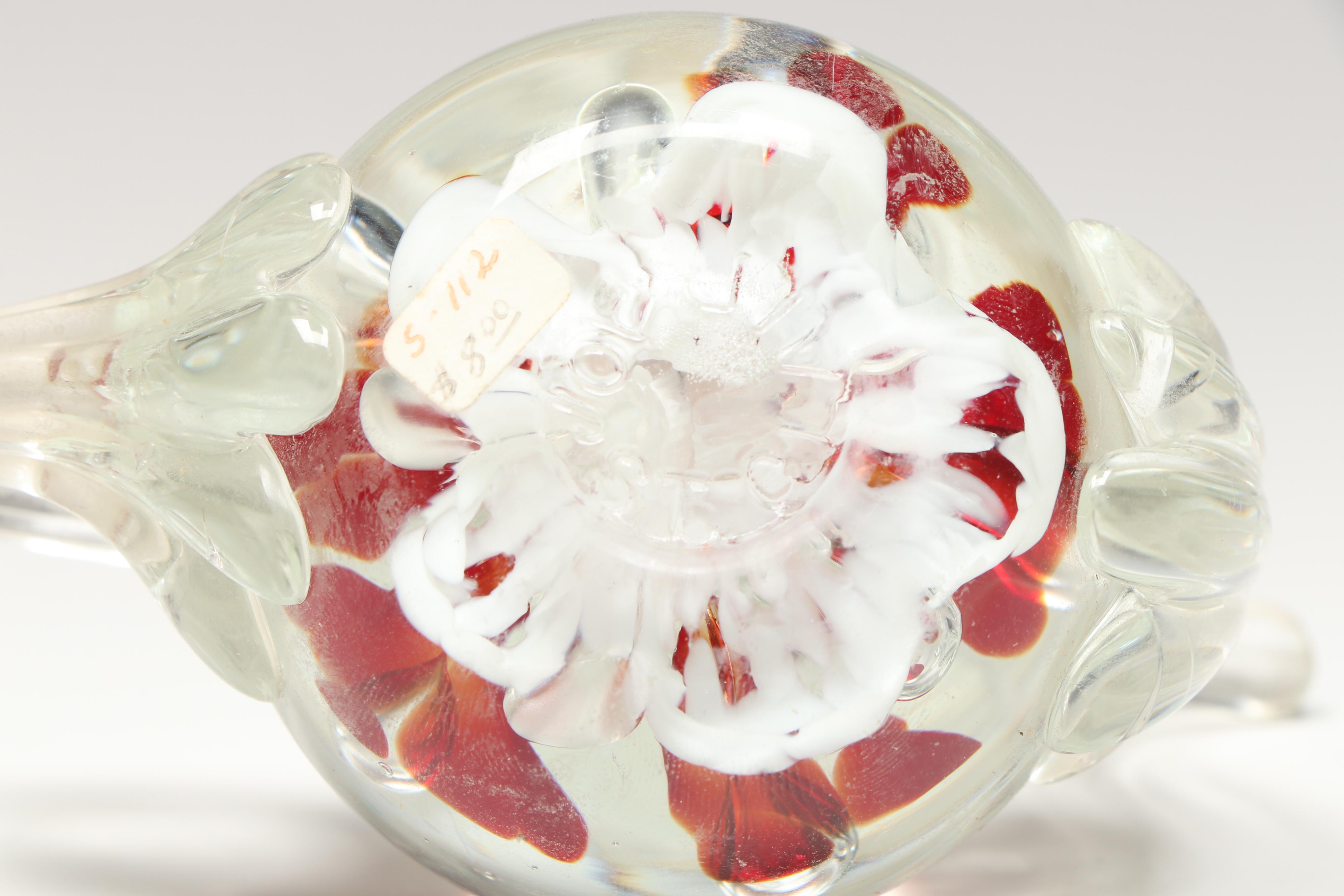 Westmoreland Milk Glass Candlesticks, Fenton Hobnail Fairy Lamp and Paperweights