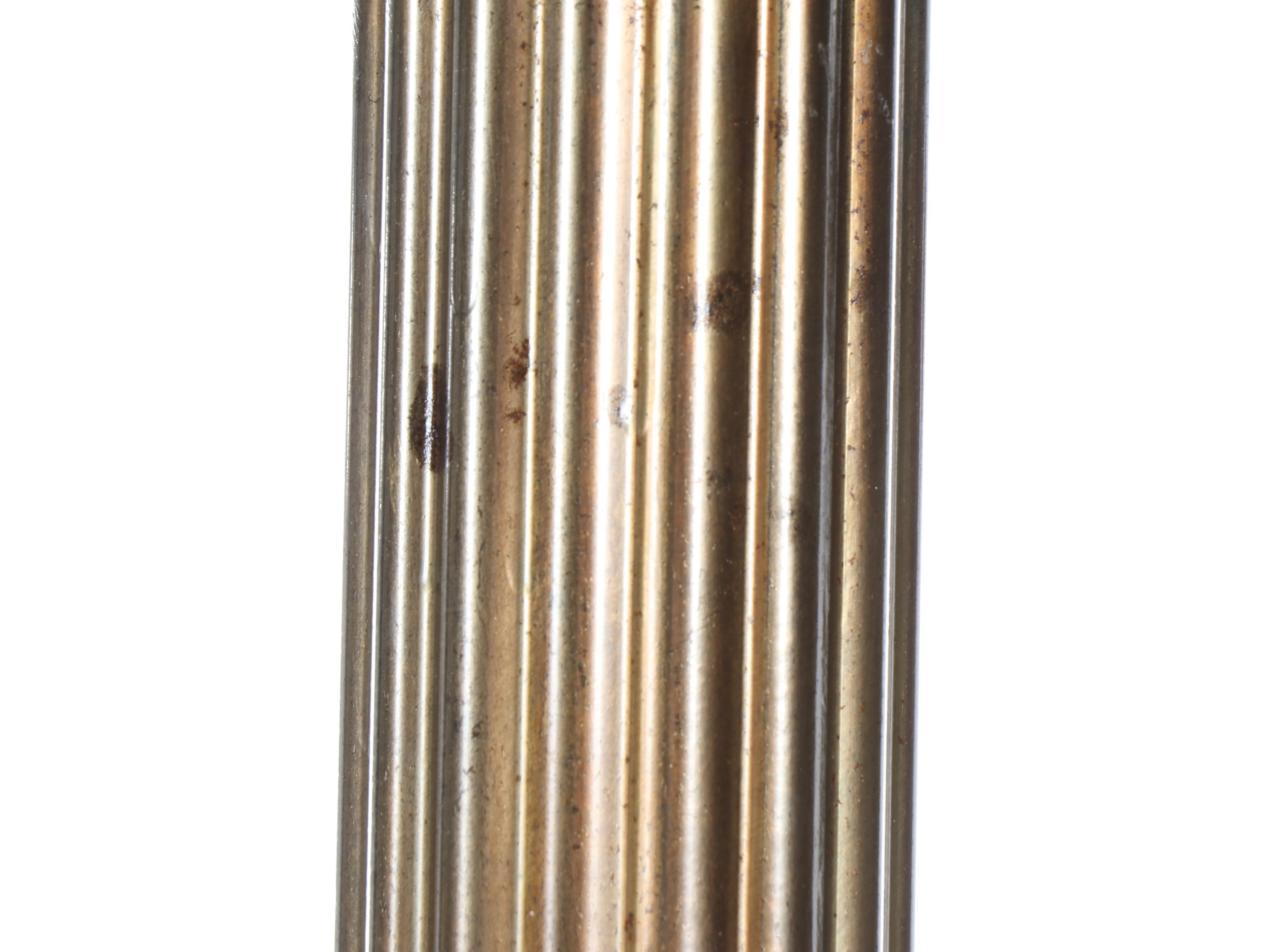 Pair of Progressive Bronze Works Neoclassical Style Altar Candlesticks