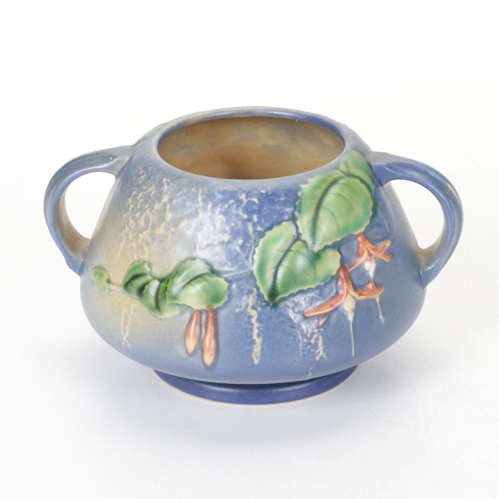 Roseville Pottery "Fuchsia" Ceramic Handled Vase