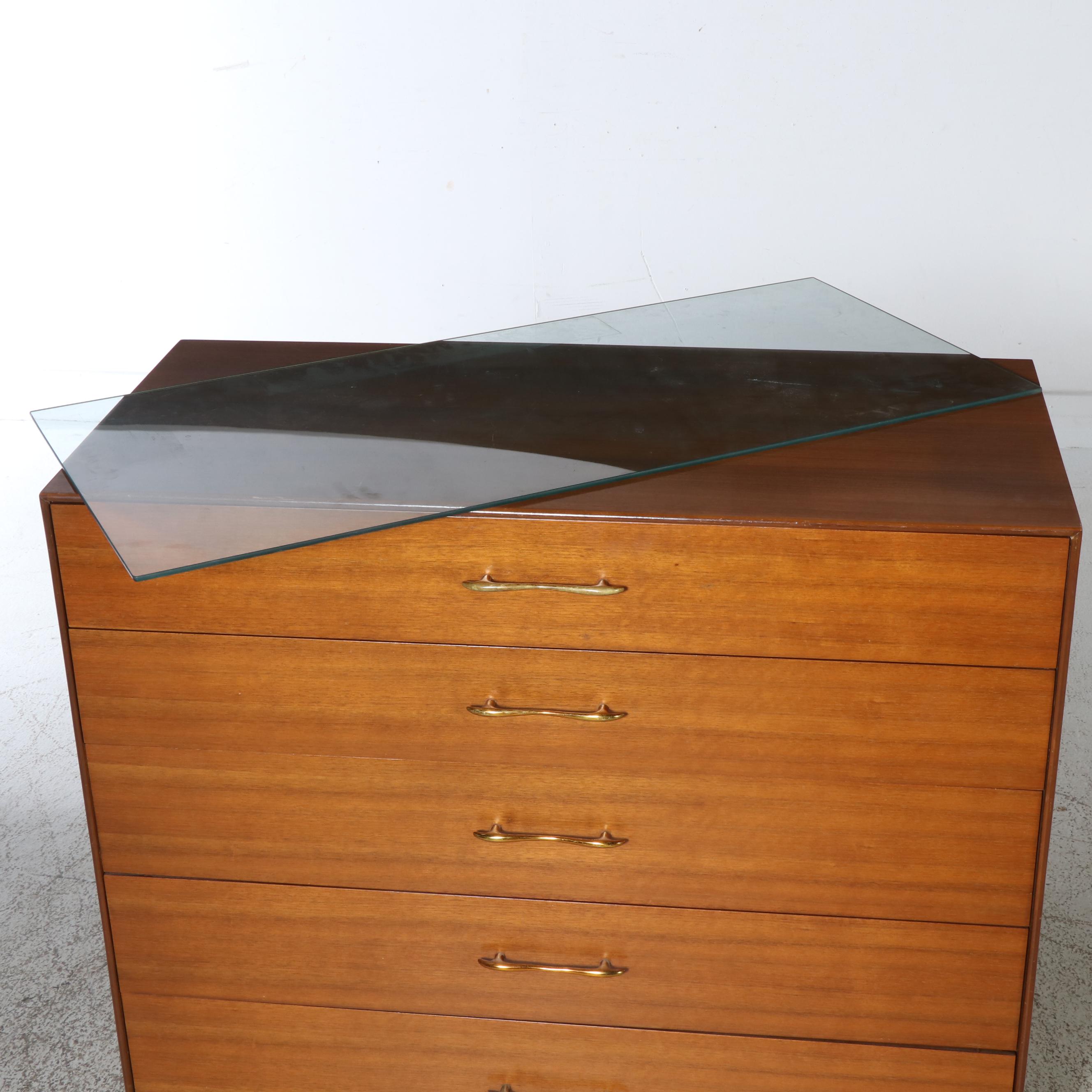 RWay Furniture Mid Century Modern Walnut Chest of Drawers