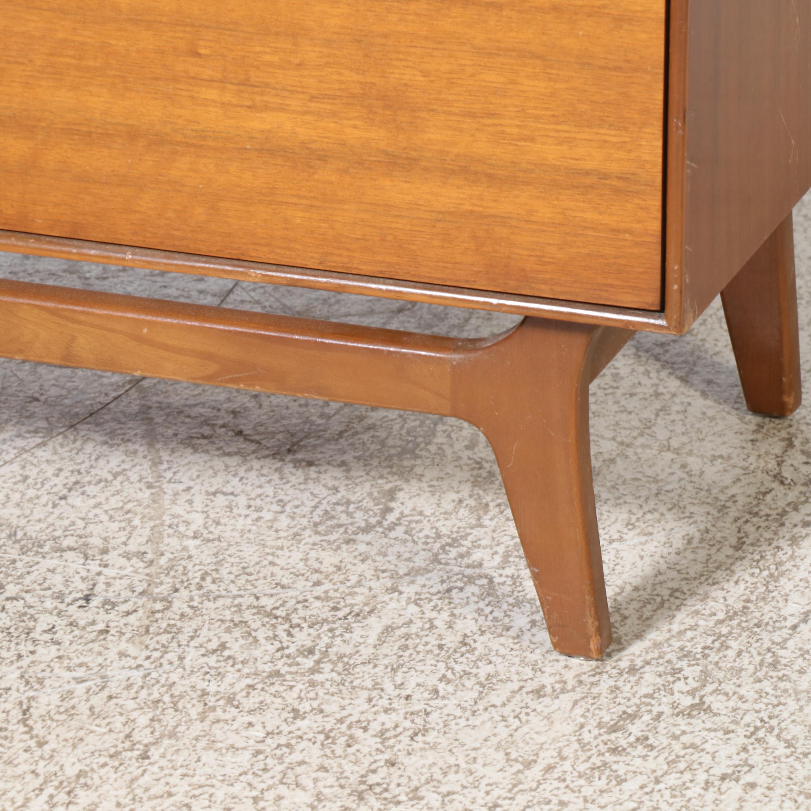 RWay Furniture Mid Century Modern Walnut Chest of Drawers