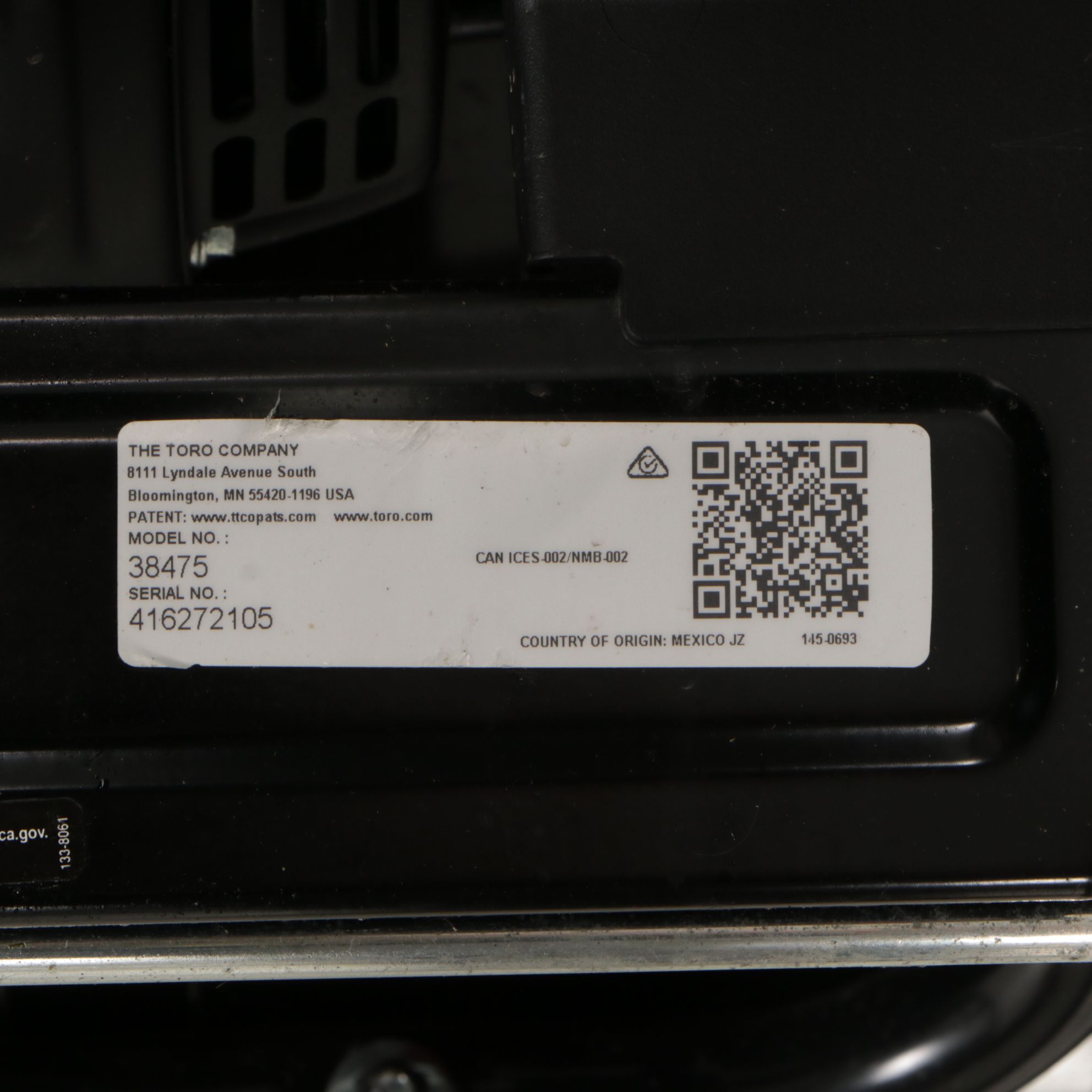 Toro Model 518ZE Gas Powered Snow Blower