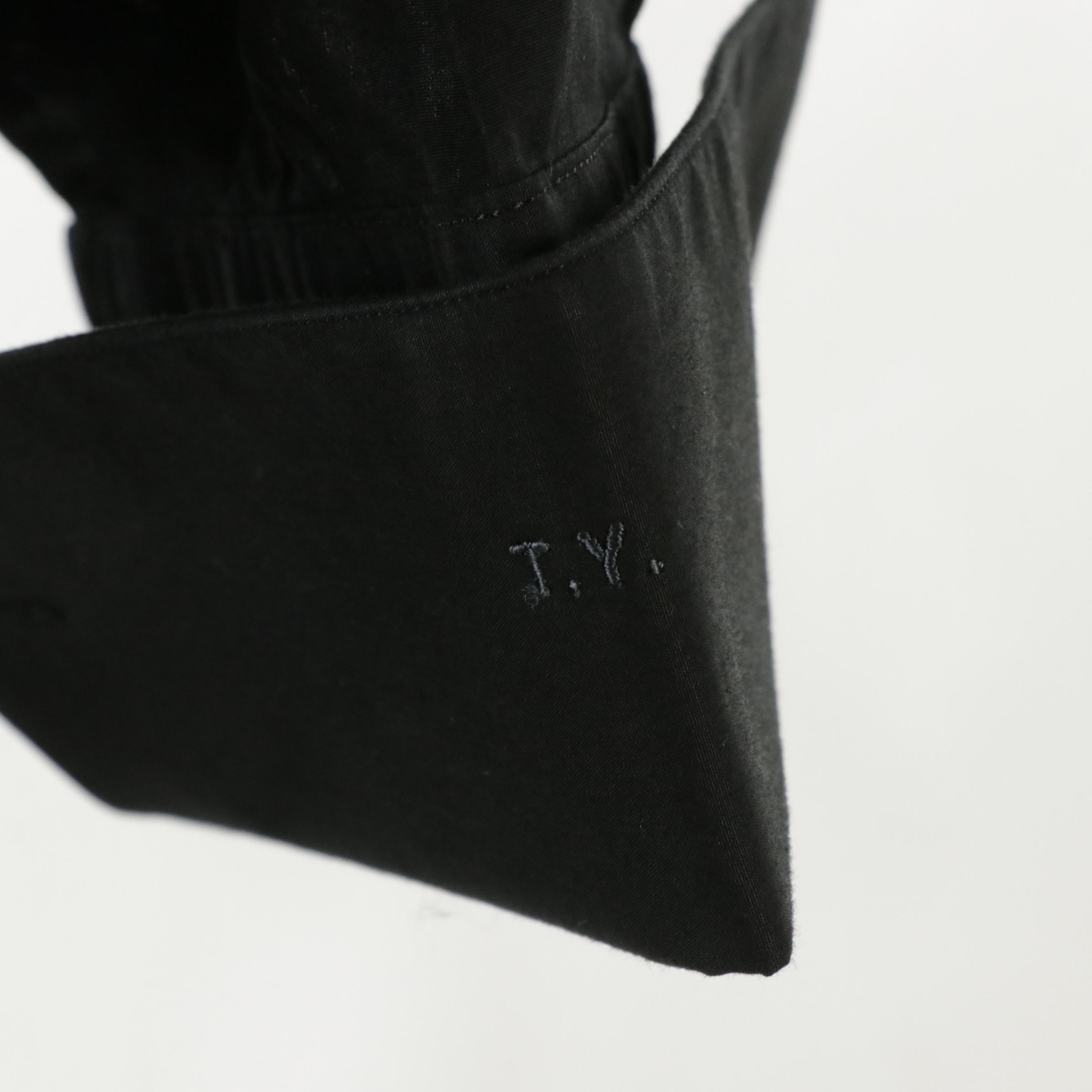 Men's Louis Vuitton French Cuff Dress Shirt in Black Cotton