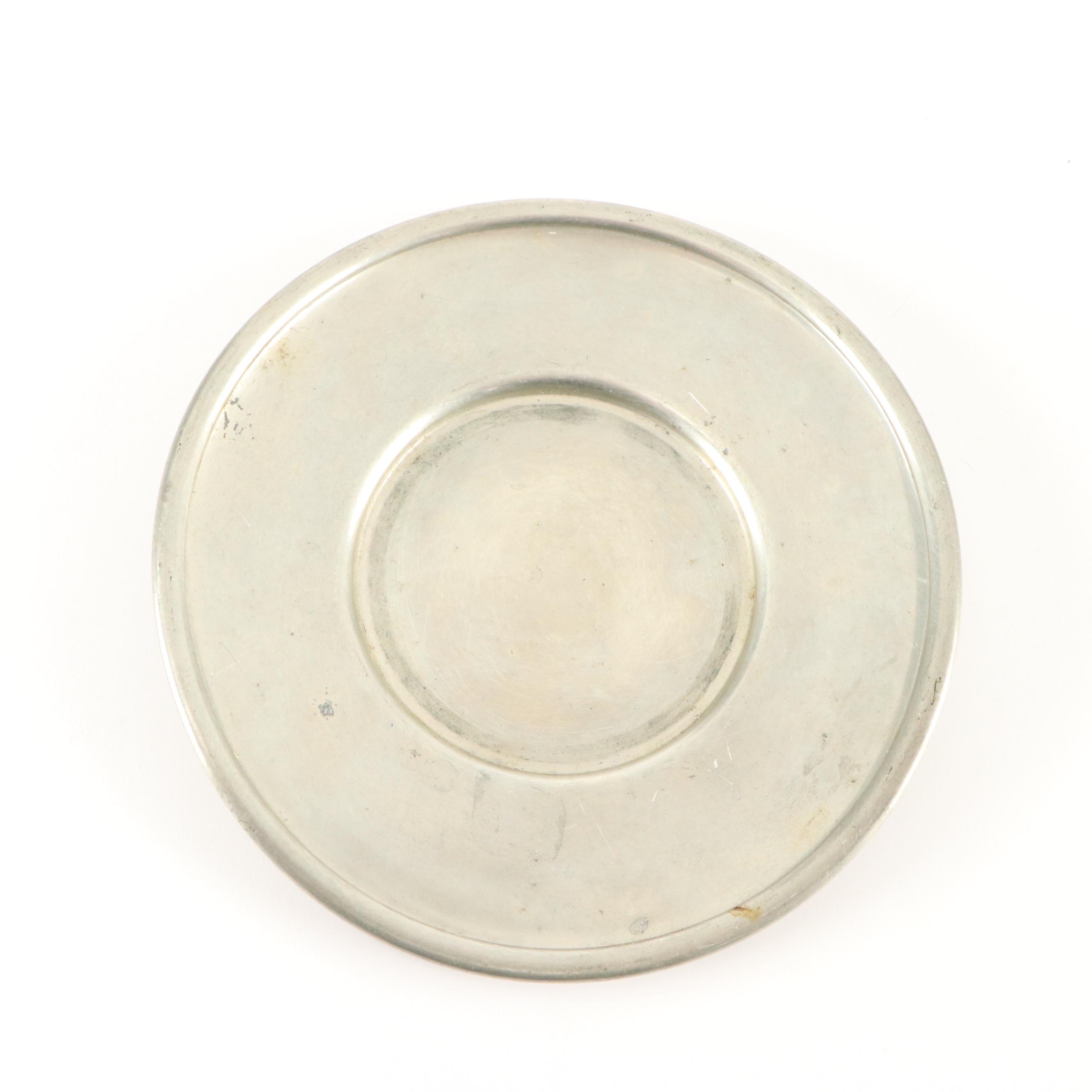 Kirk Stieff and Queen Art Pewterware with Gustavian Candlesticks