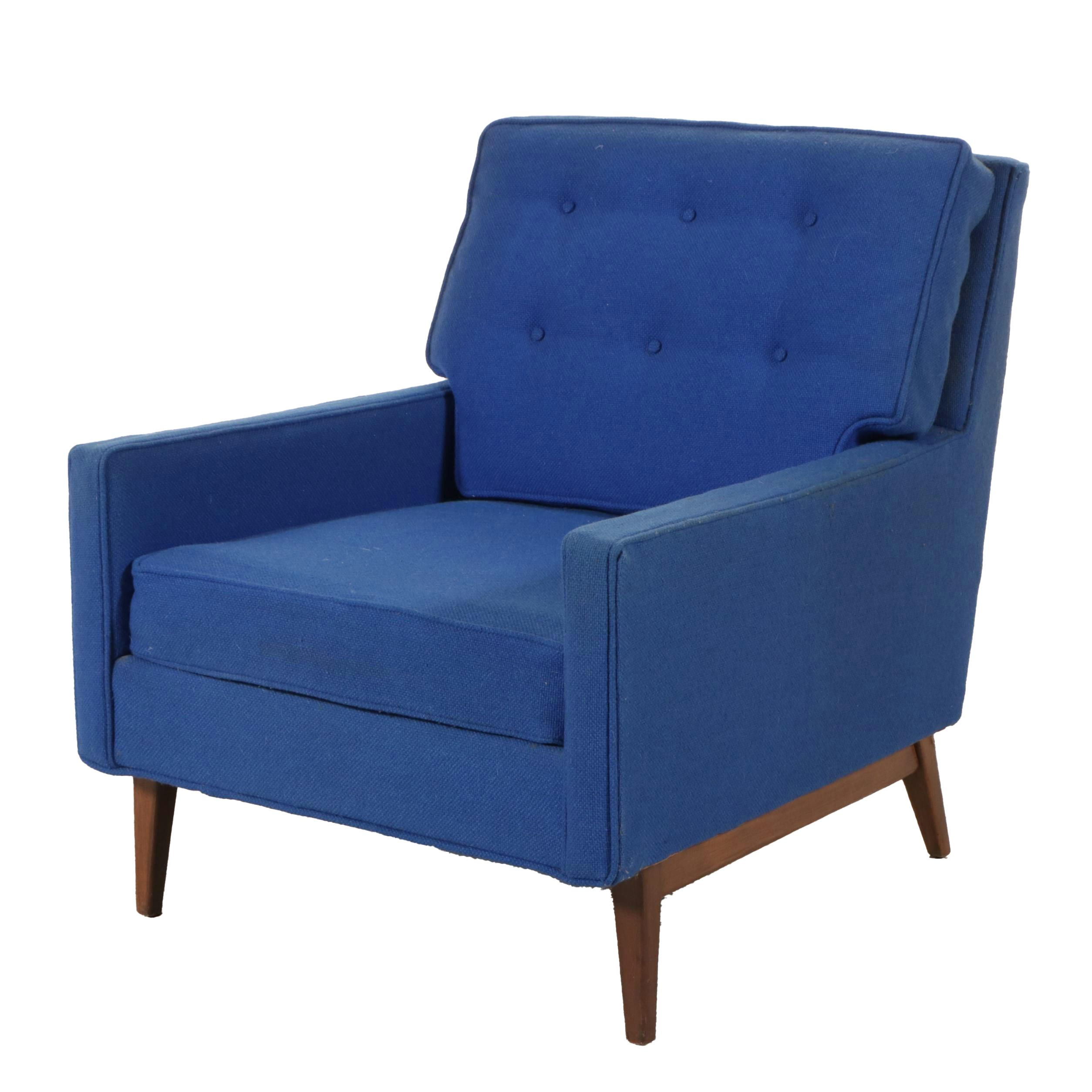 Selig Mid Century Modern Upholstered Club Chair