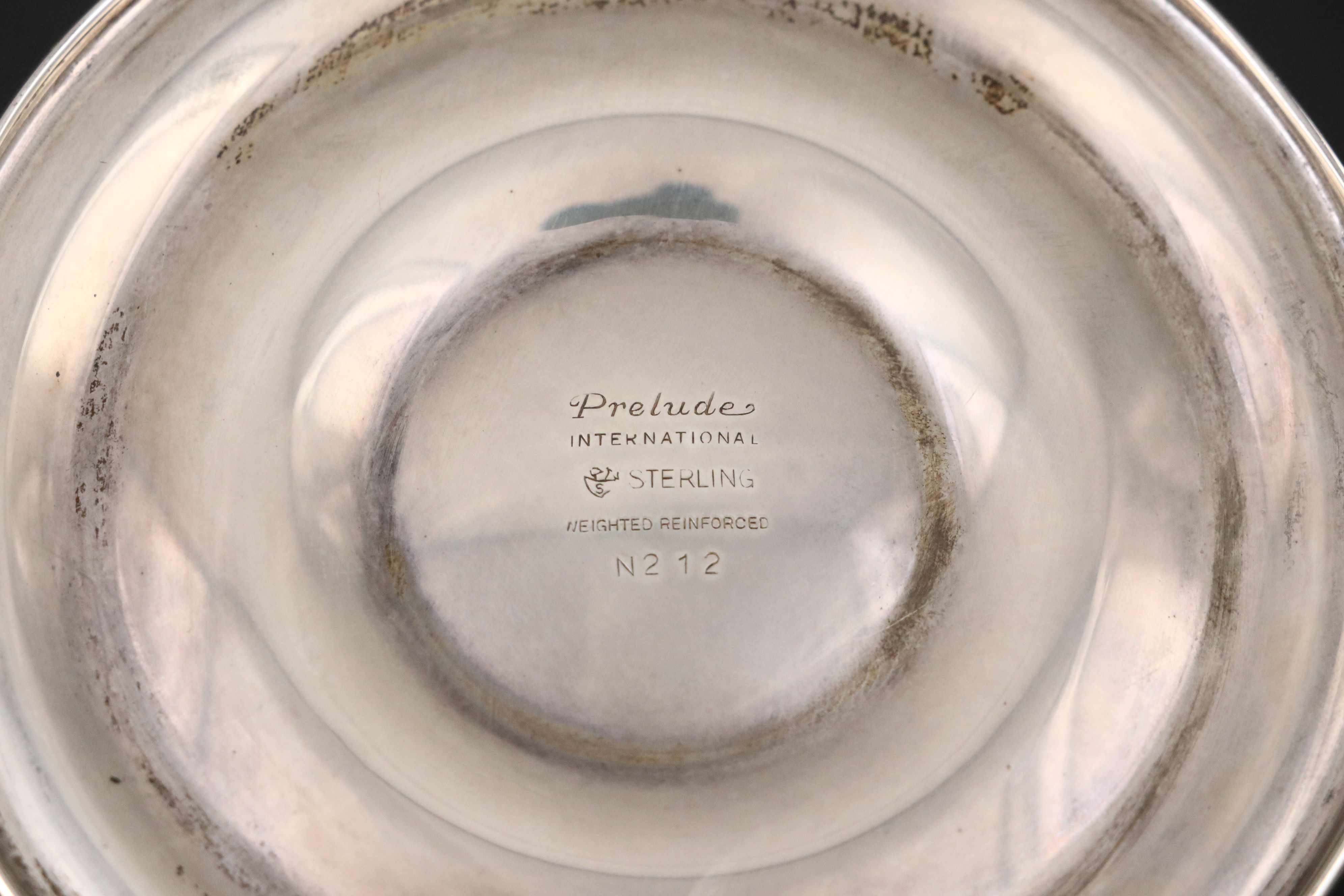 American Sterling Silver Candlesticks with Glass Shakers on Sterling Silver Base