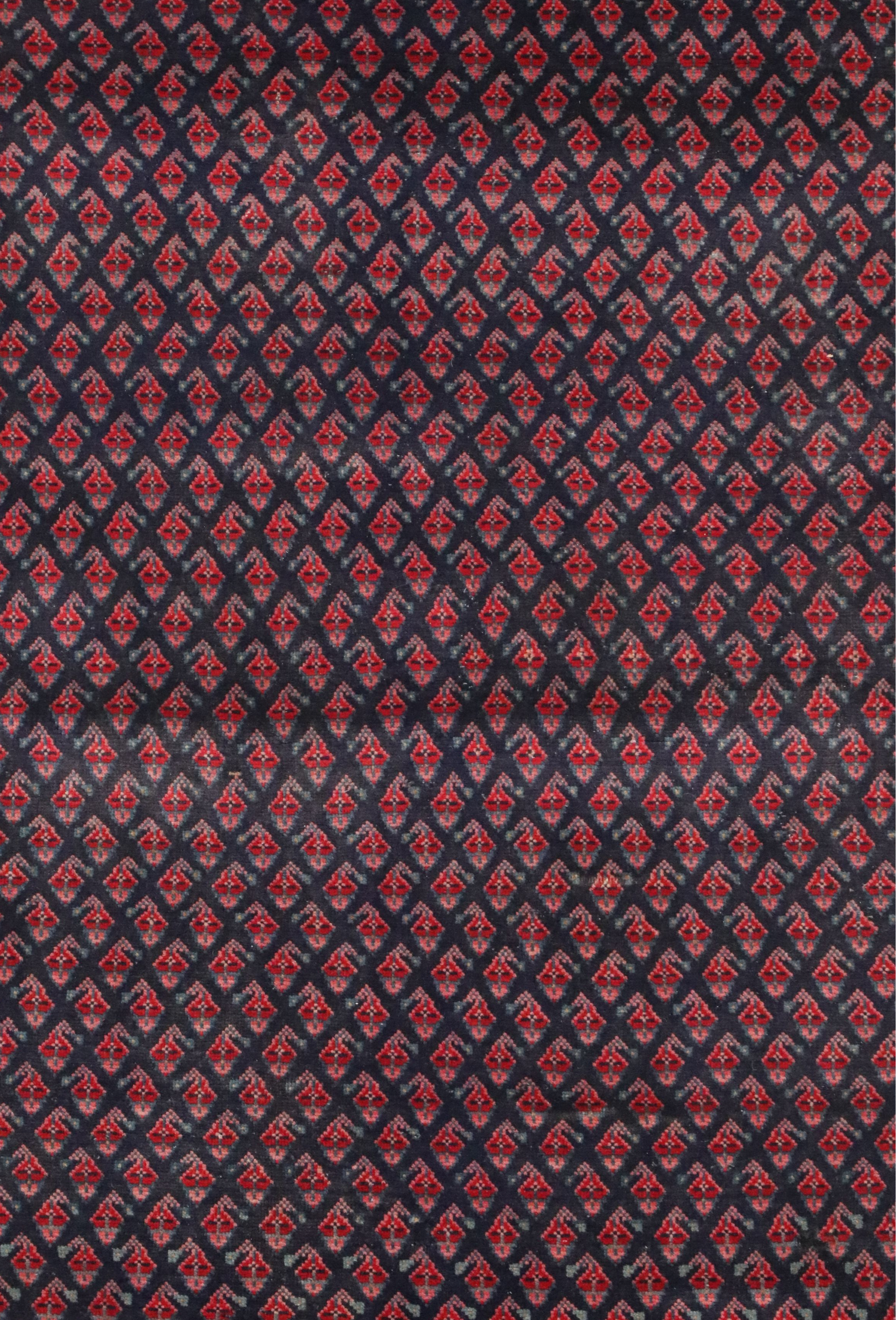 2'5 x 8'5 Hand-Knotted Persian Hamadan Seraband Style Carpet Runner