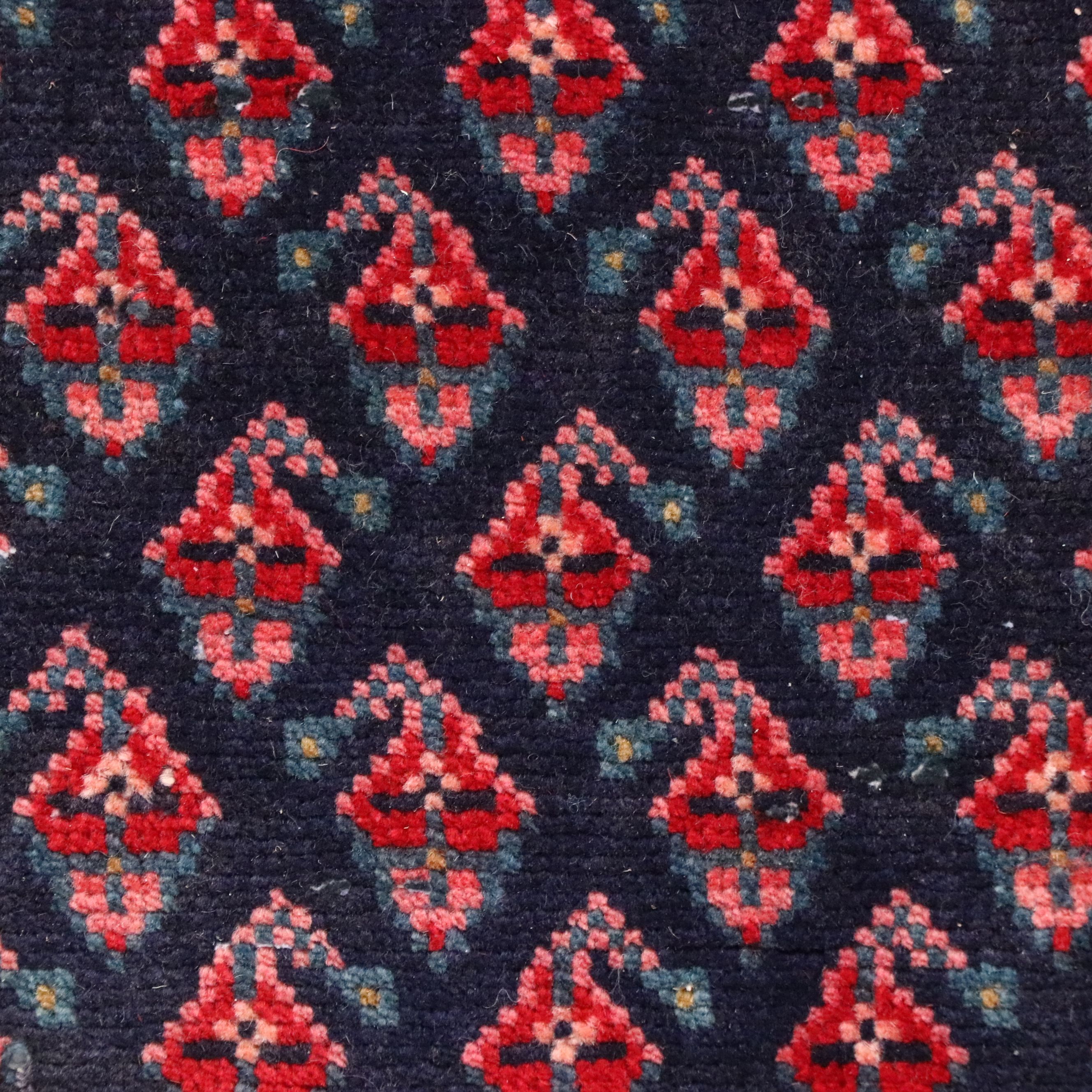 2'5 x 8'5 Hand-Knotted Persian Hamadan Seraband Style Carpet Runner